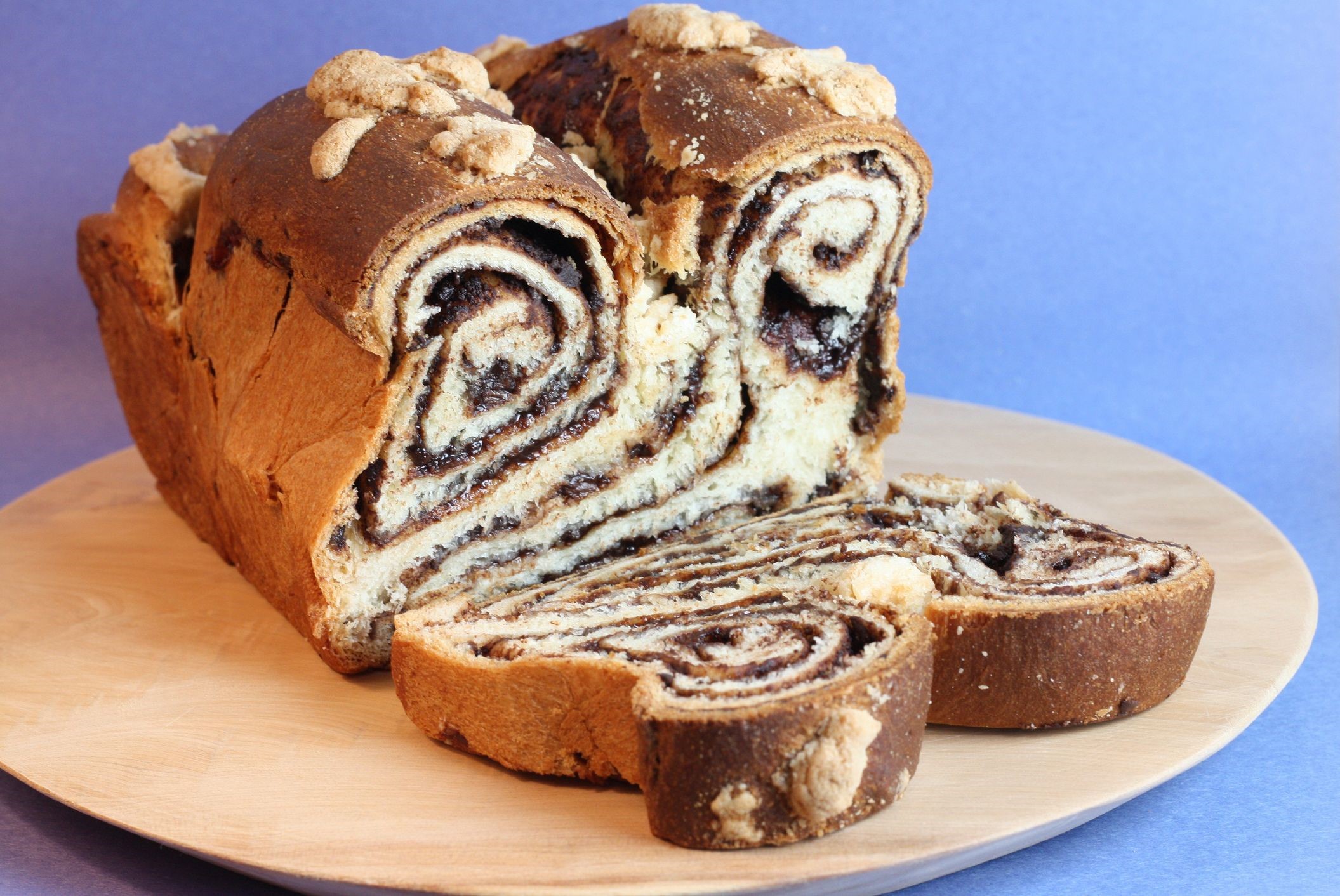 Chocolate Swirl Bread Loaf HD Wallpaper