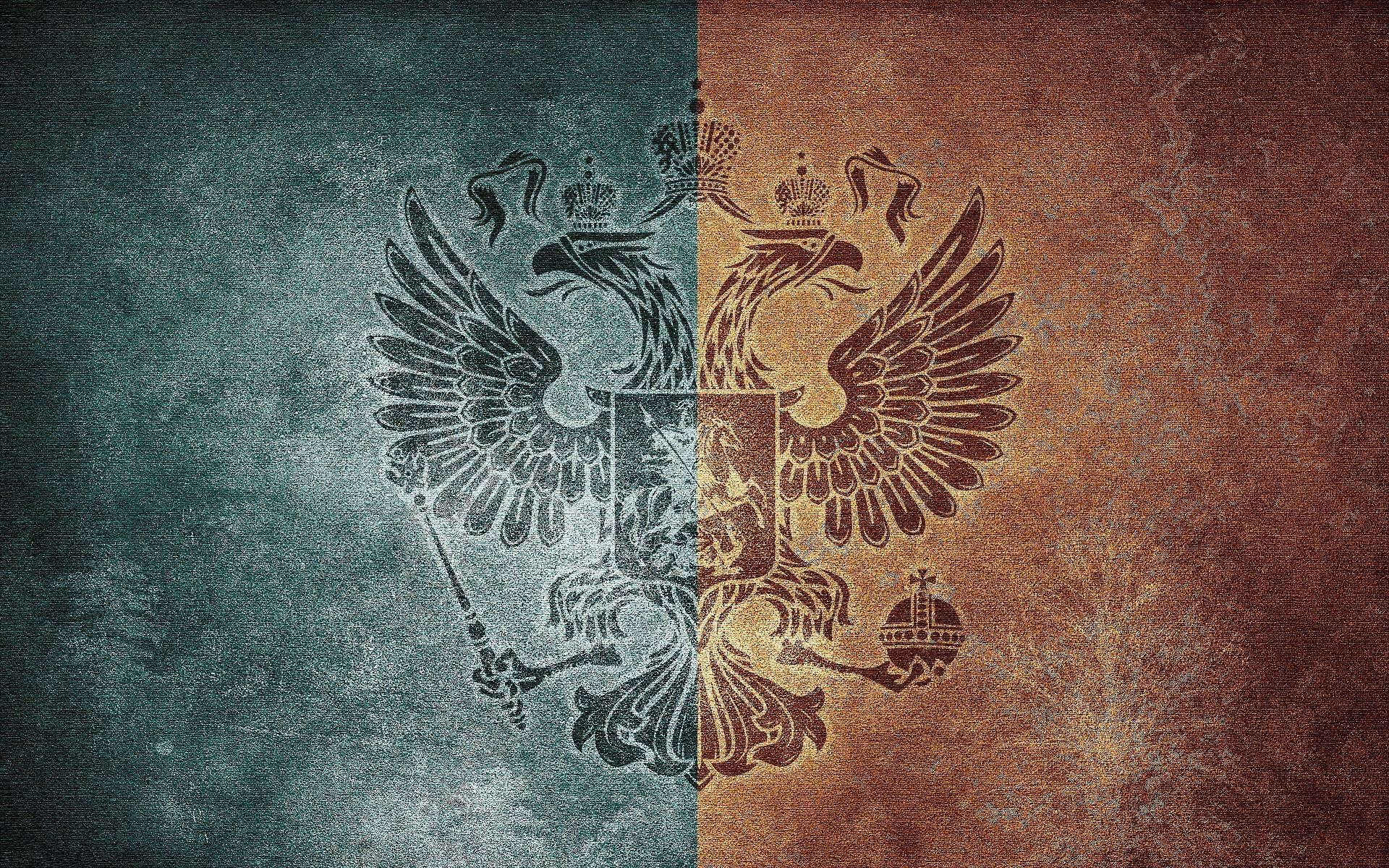 Russia Coat of Arms Double-headed Eagle HD Wallpaper