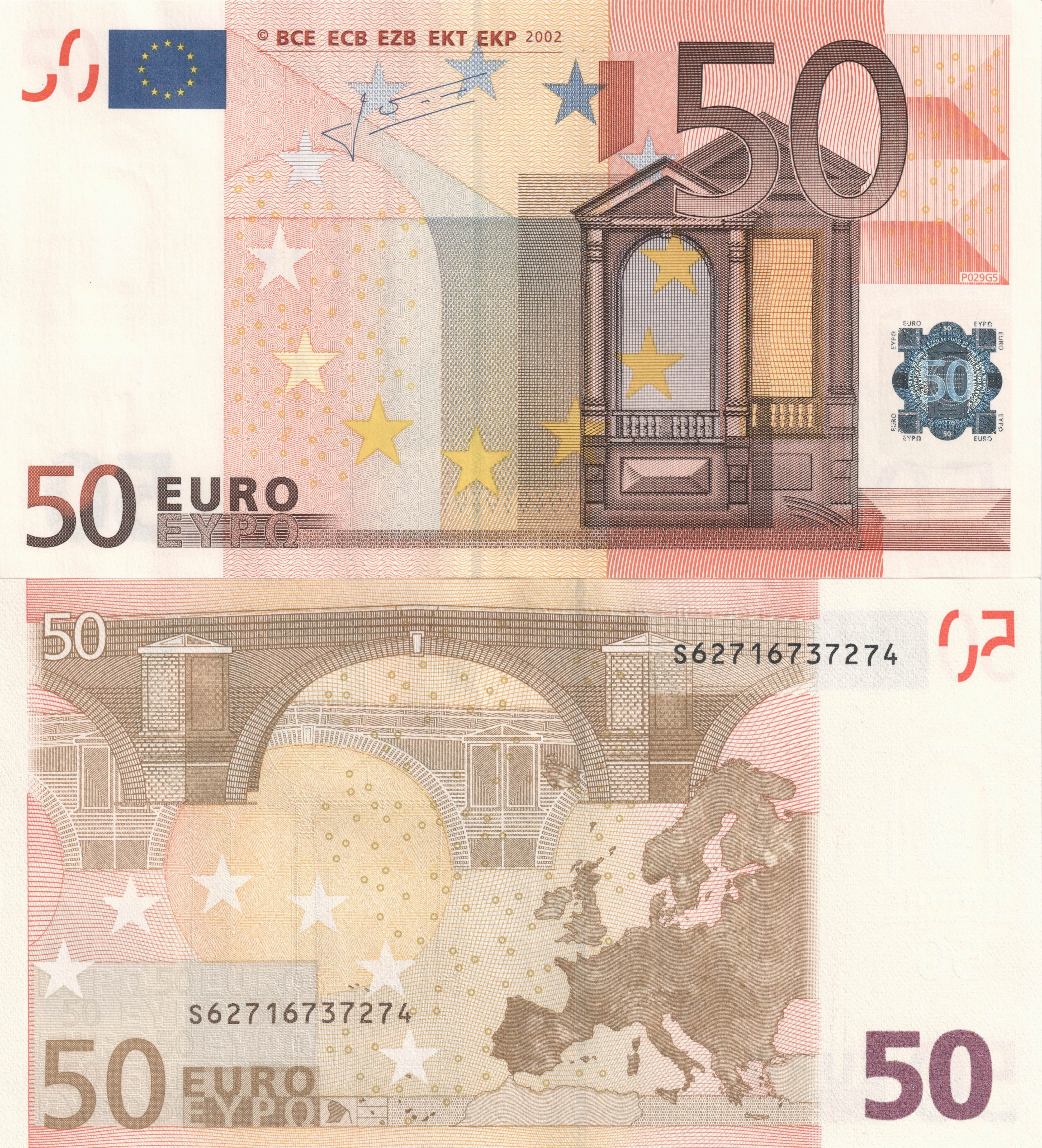 50 Euro Banknote HD Wallpaper