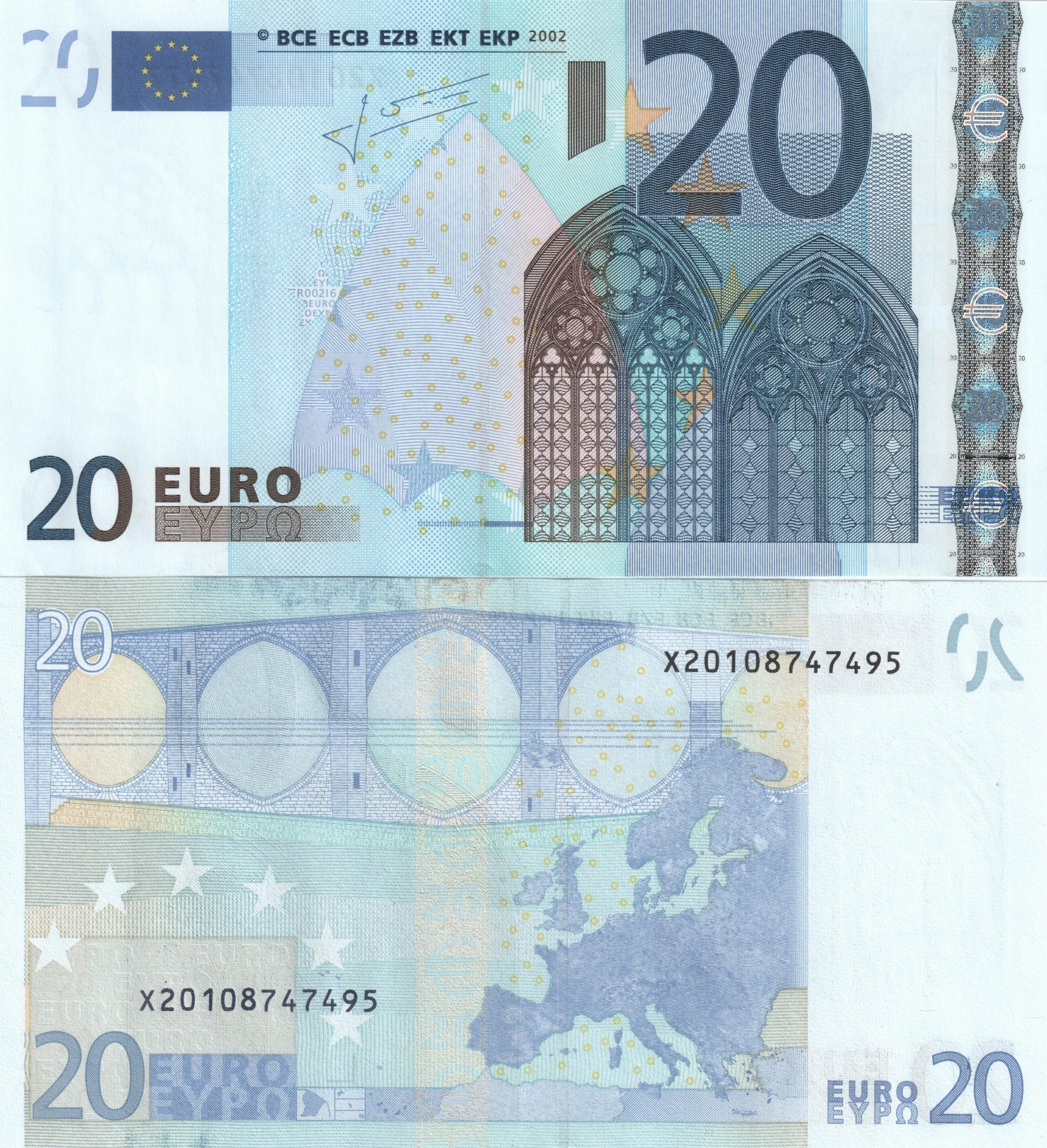 20 Euro Banknote HD Wallpaper