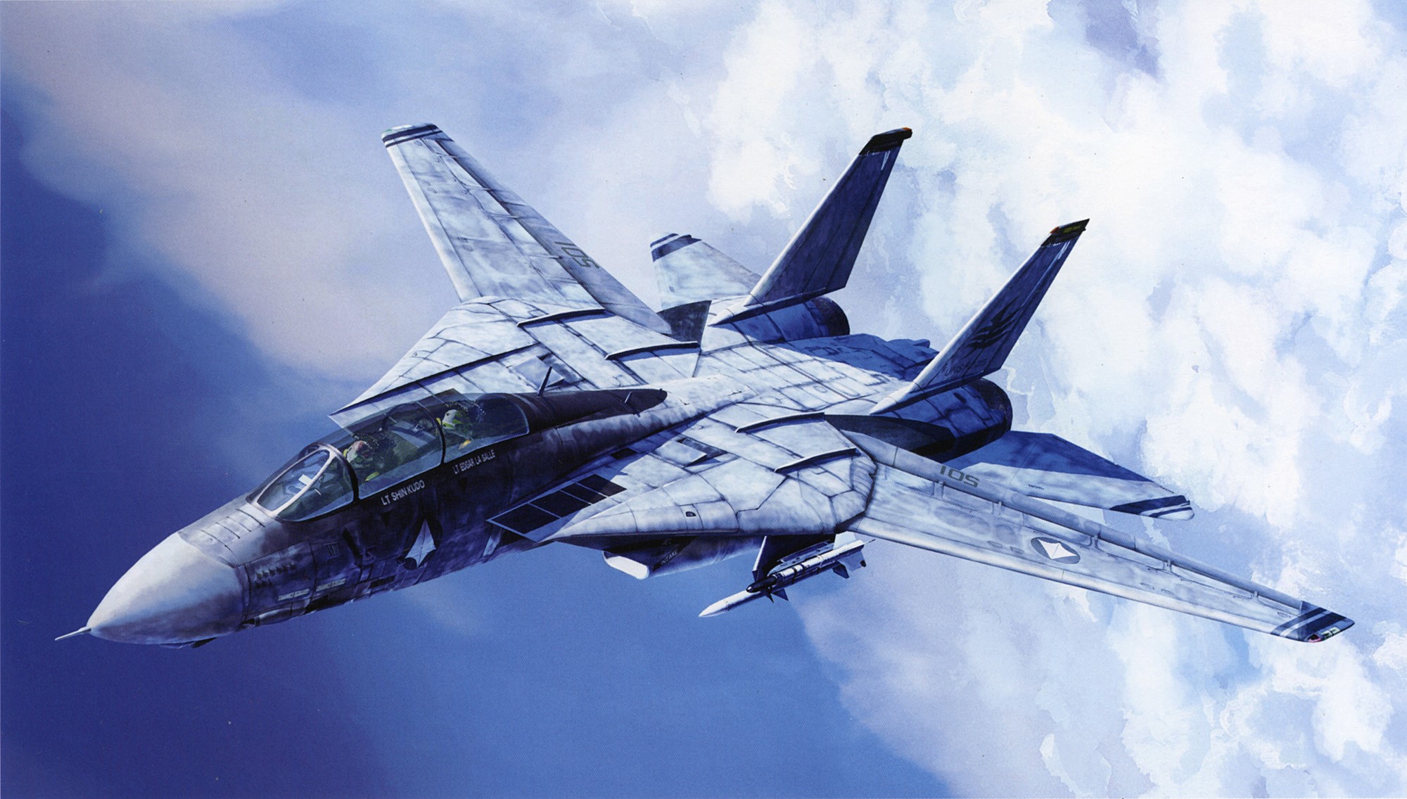 F-14 Tomcat Fighter Jet in Flight HD Wallpaper
