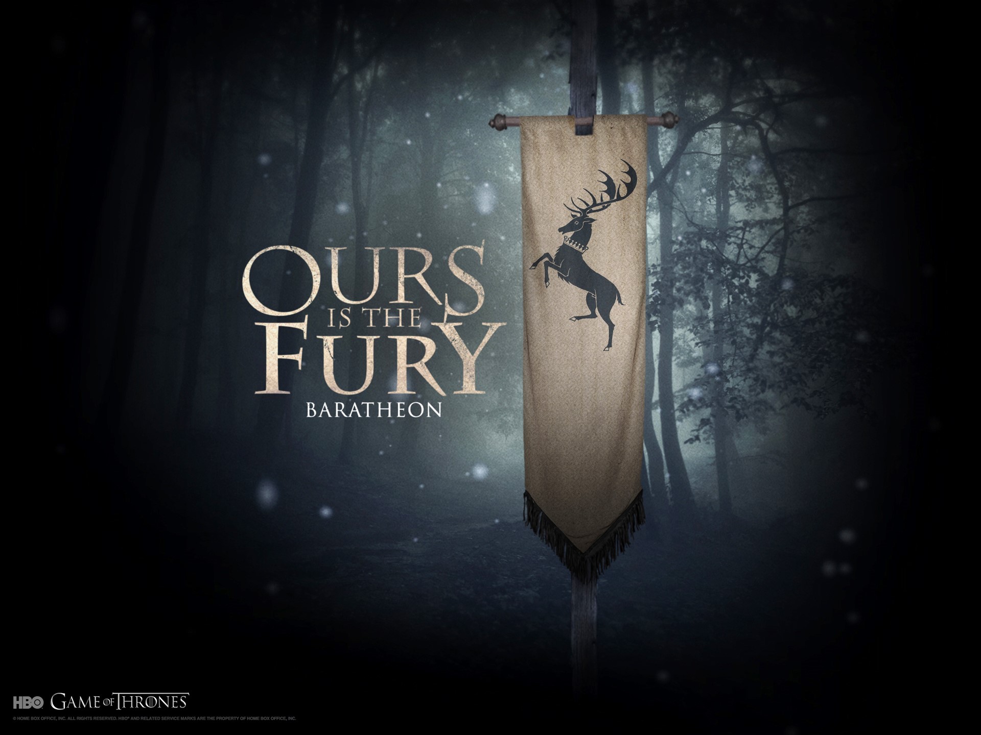 Game of Thrones Baratheon Banner HD Wallpaper
