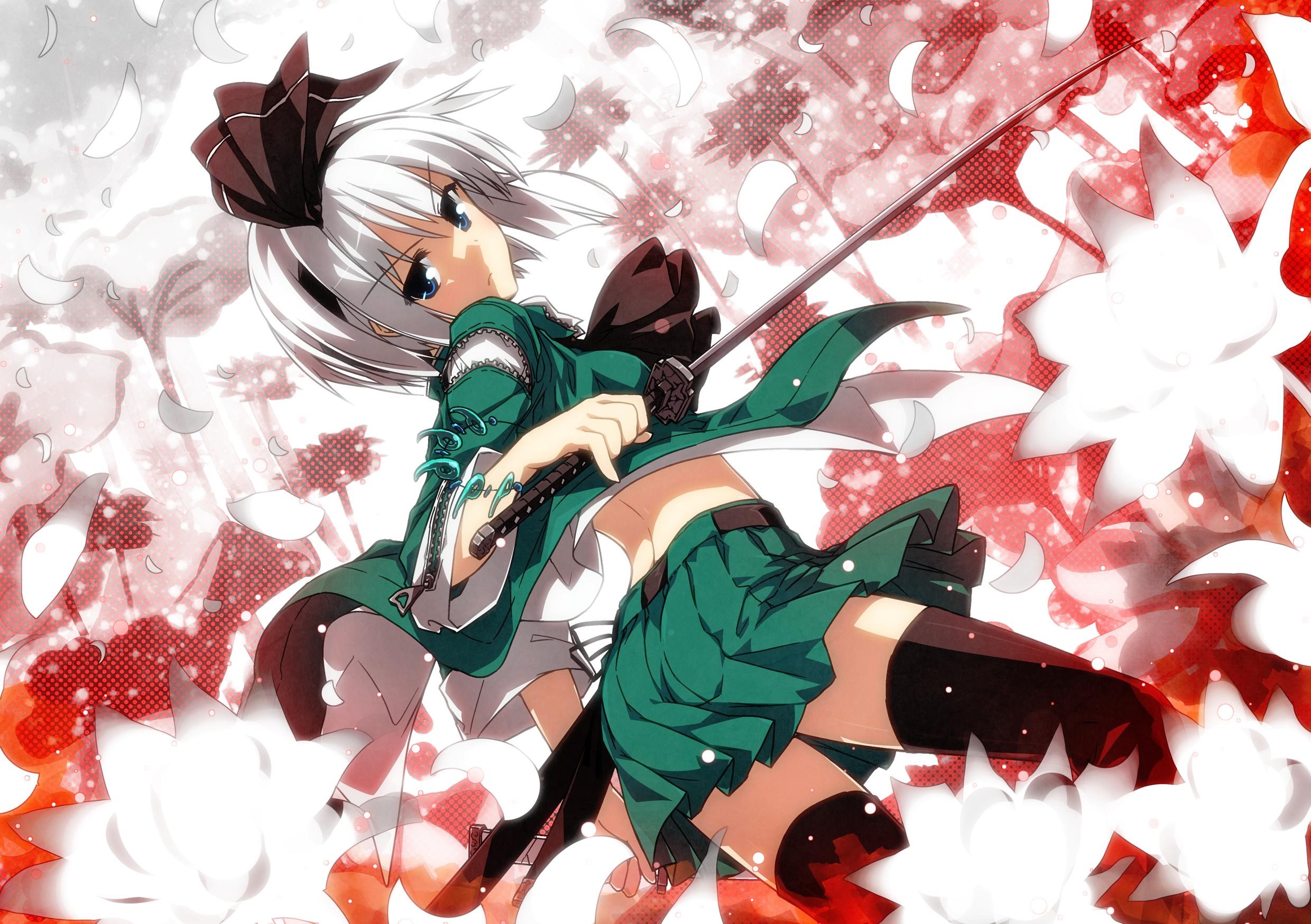 Youmu Konpaku from Touhou Project HD Wallpaper