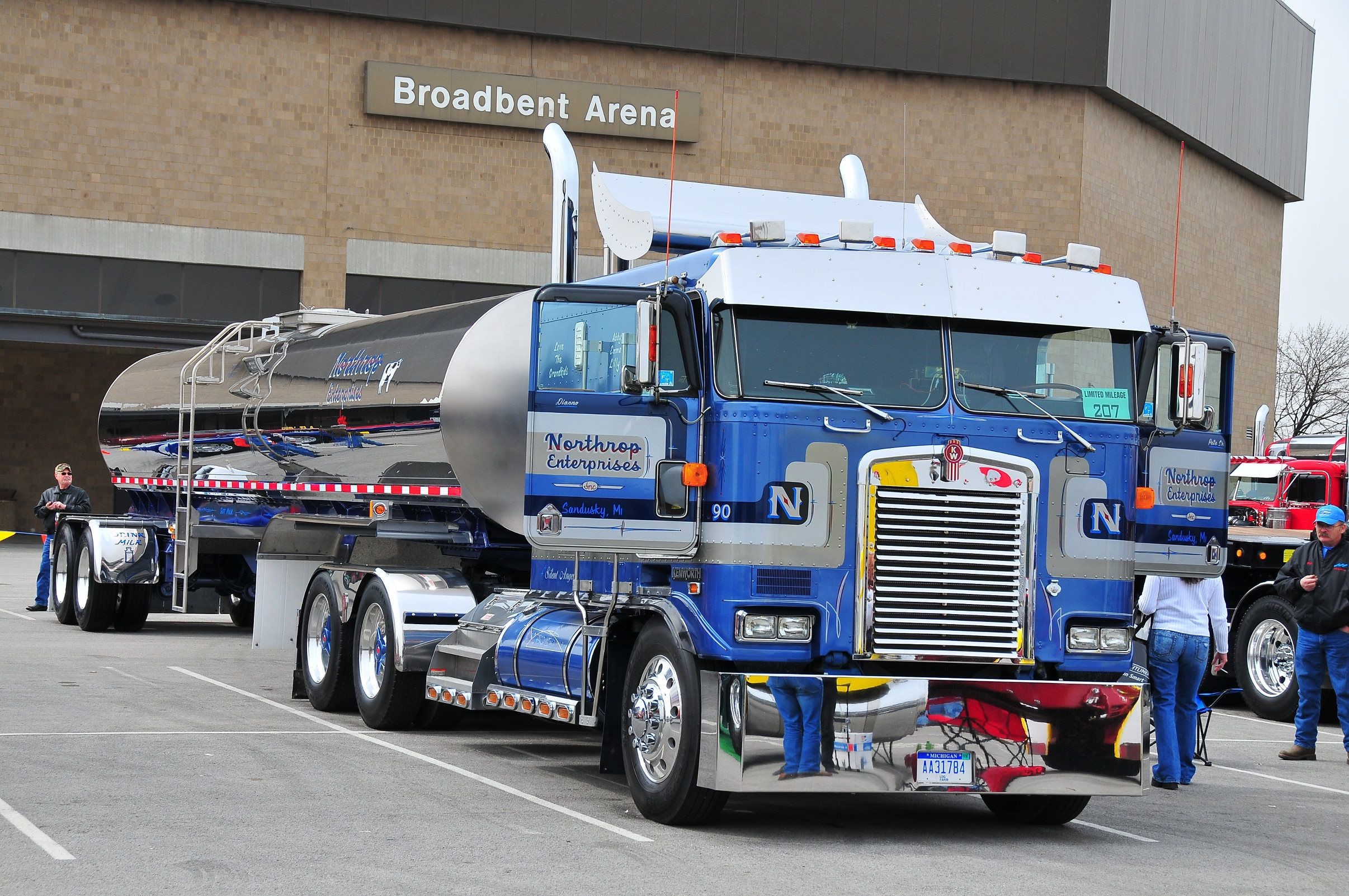 Blue Kenworth Tanker Truck with Northrop Enterprises Logo HD Wallpaper