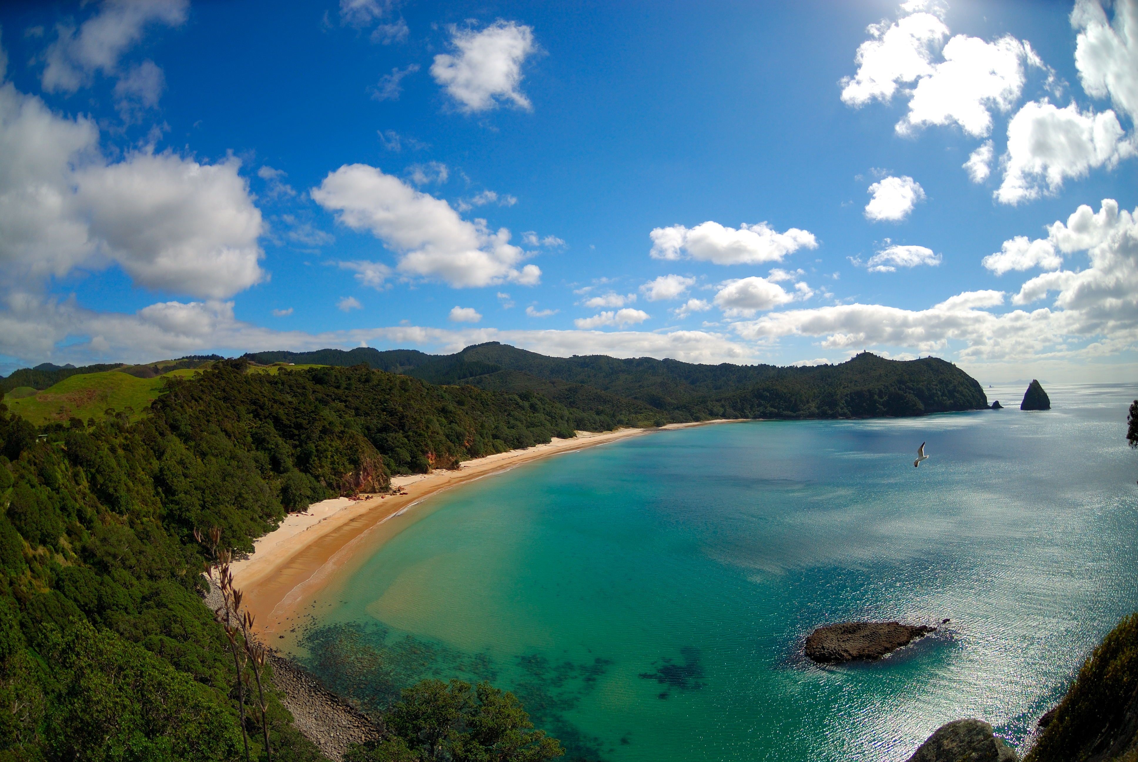 4K Coast Cove Landscape HD Wallpaper