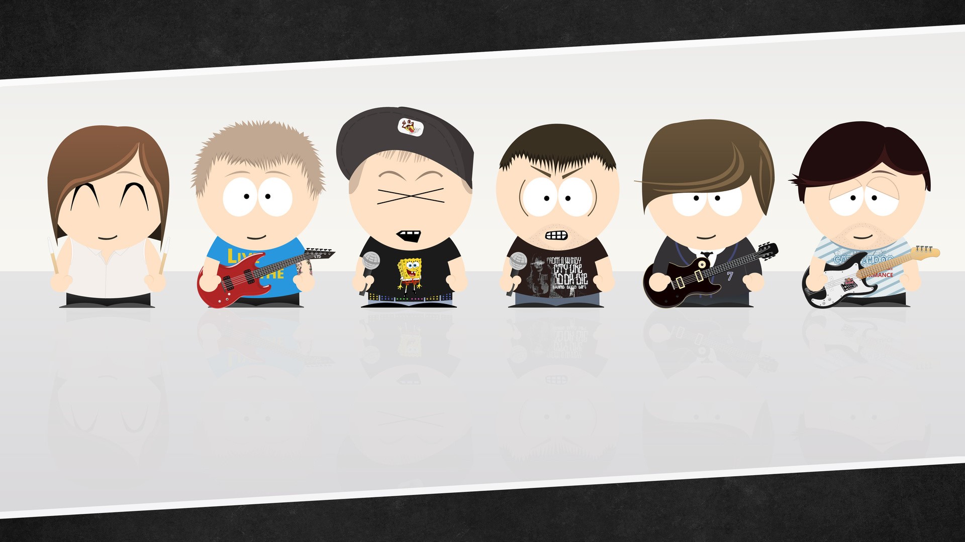 South Park characters playing instruments HD Wallpaper