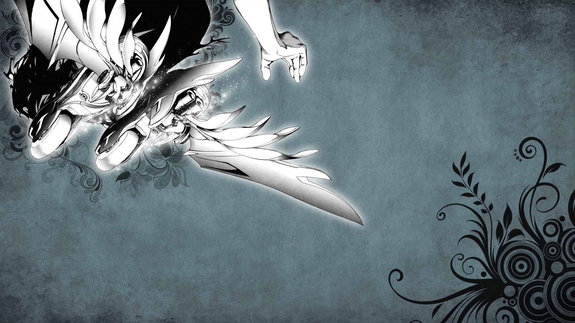 Air Gear character with mechanical wings HD Wallpaper