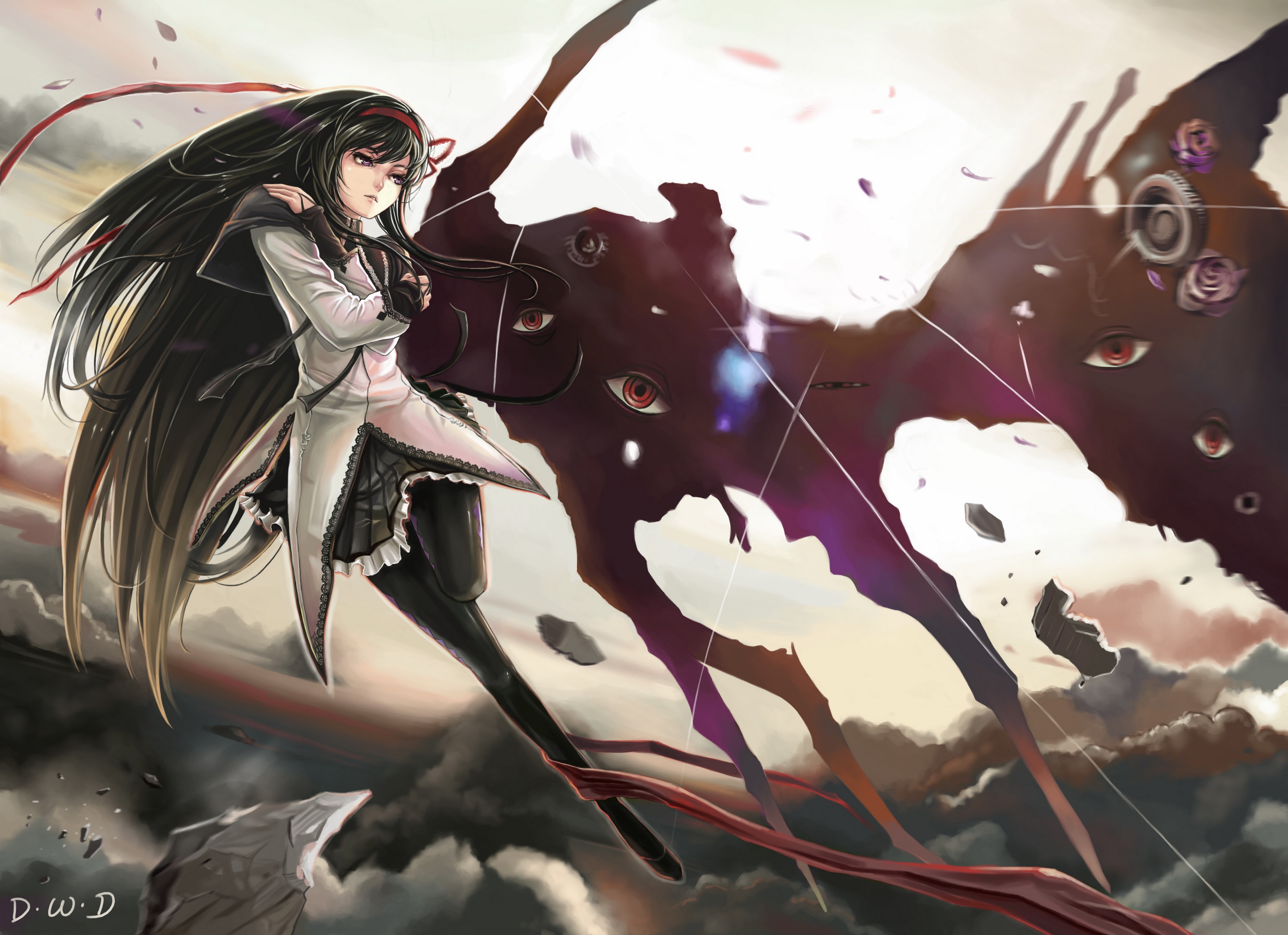 Homura Akemi from Puella Magi Madoka Magica HD Wallpaper