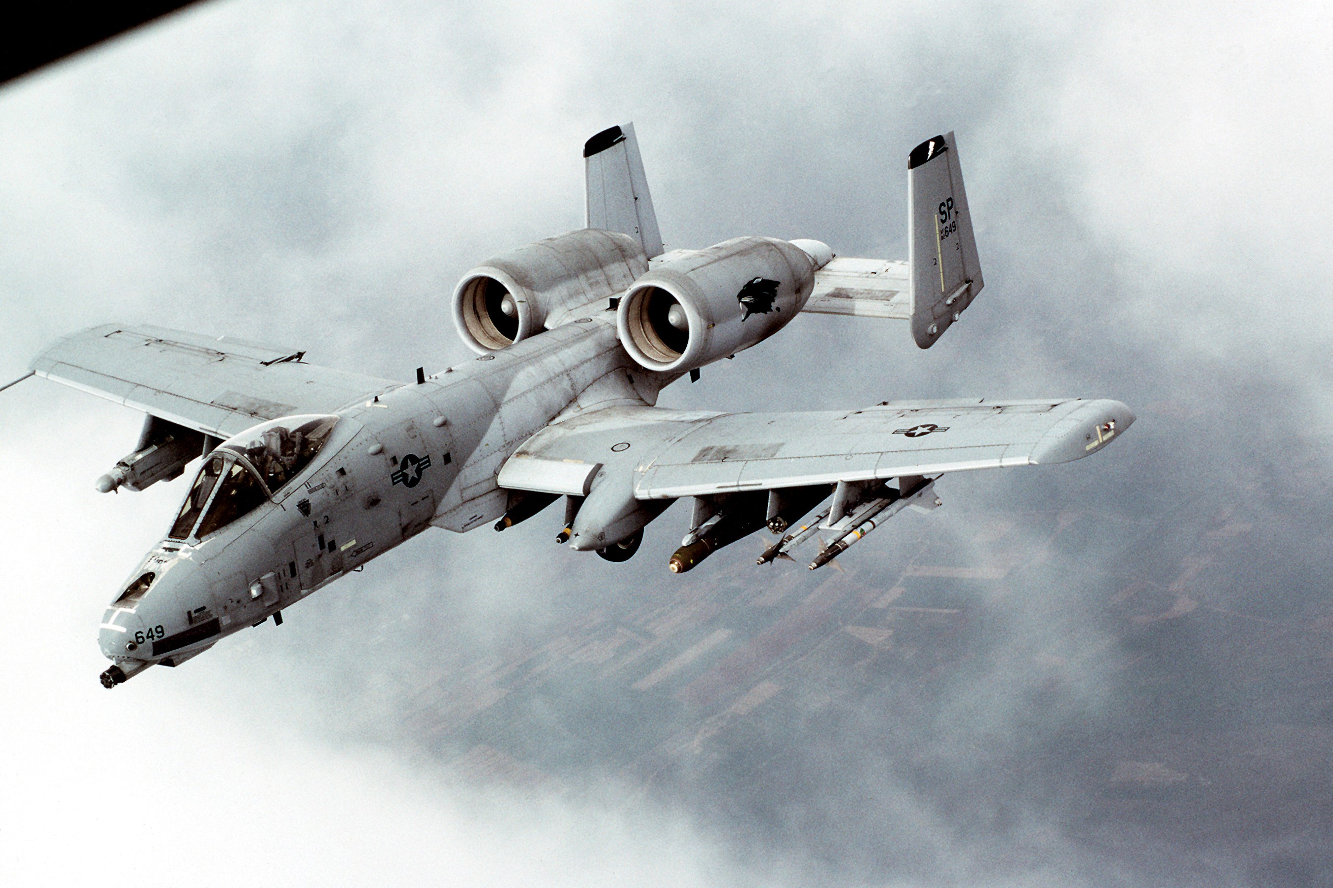 Fairchild Republic A-10 Thunderbolt II aircraft in flight HD Wallpaper