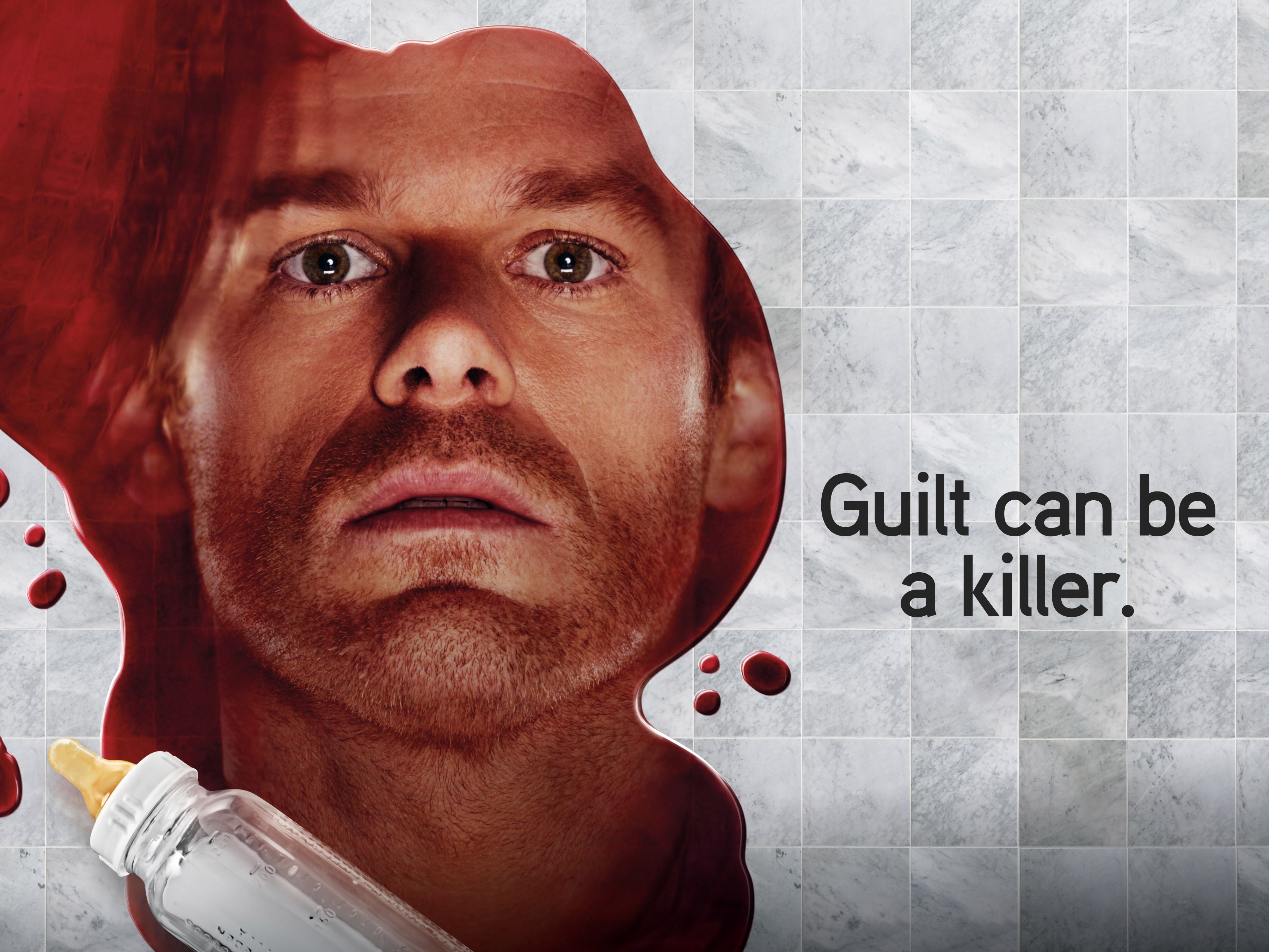 Dexter Morgan from Dexter covered in blood HD Wallpaper