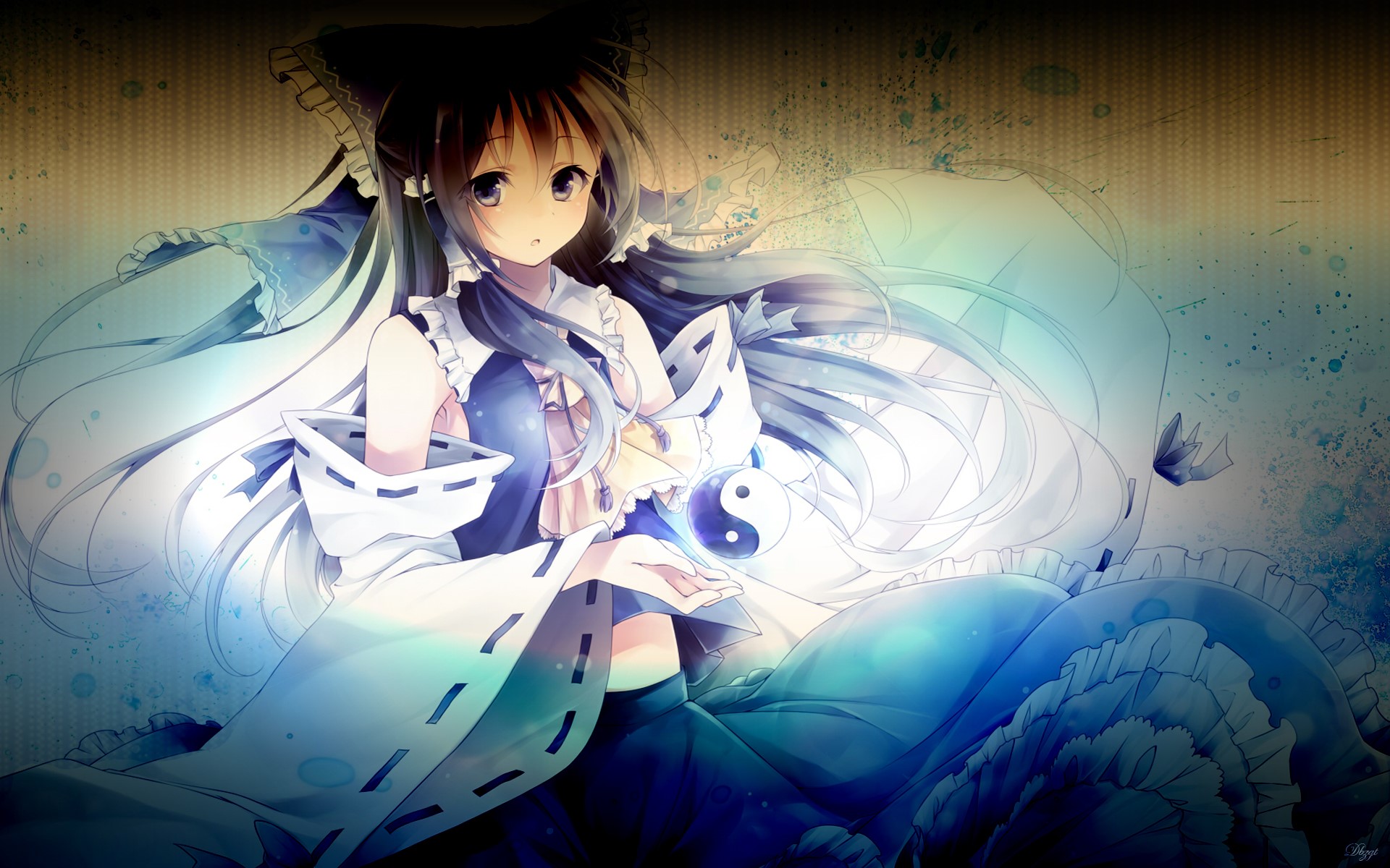 Reimu Hakurei from Touhou Project HD Wallpaper
