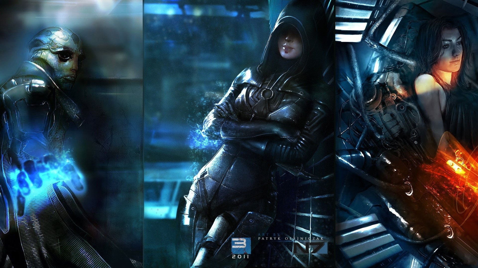 Characters from Mass Effect 3 HD Wallpaper