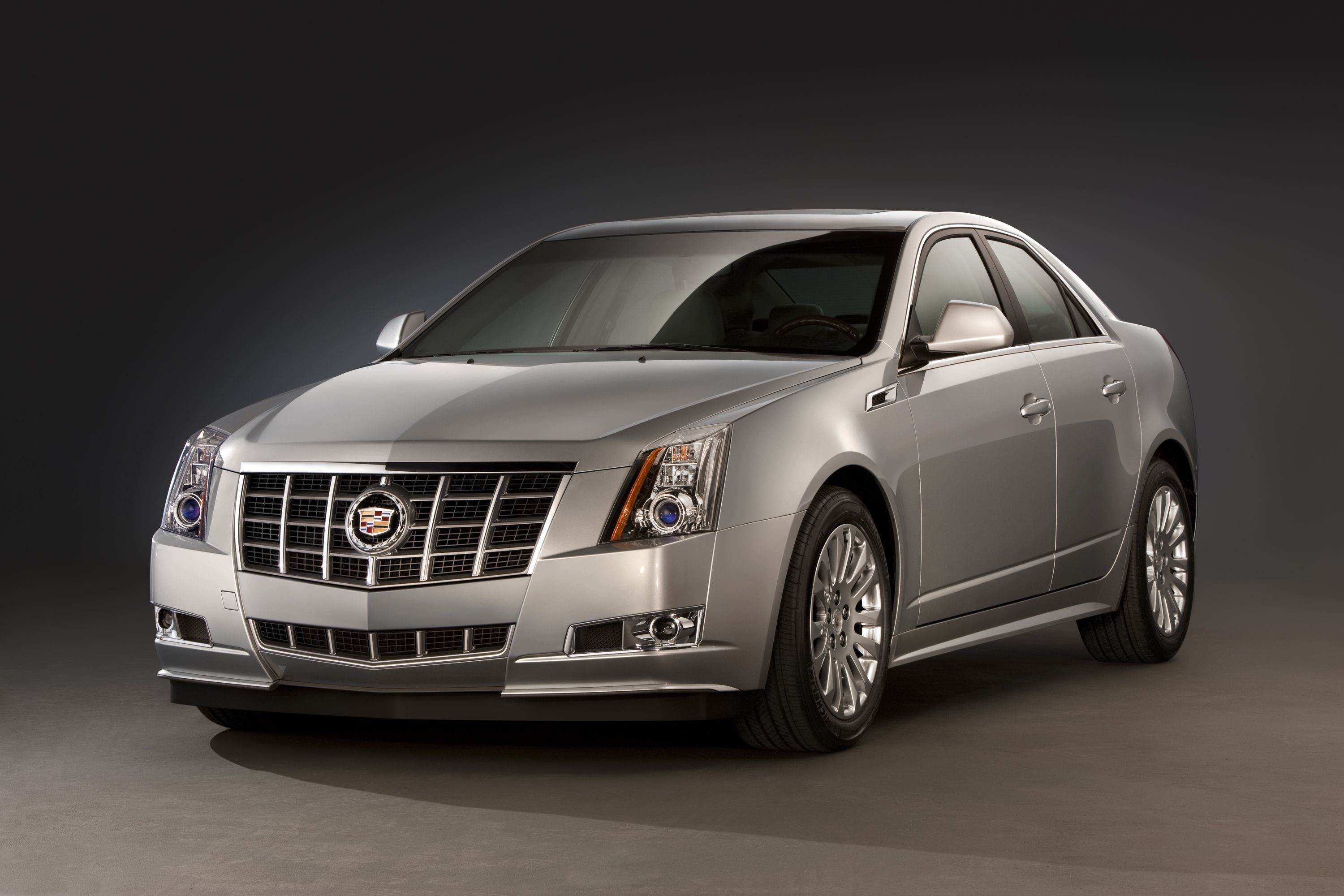 Silver Cadillac CTS Sedan HD Wallpaper