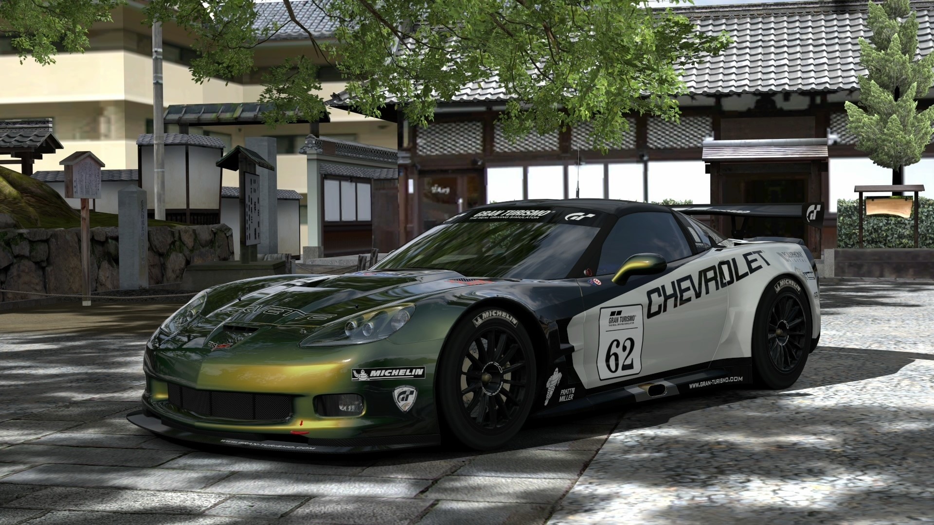 Chevrolet race car with number 62 HD Wallpaper