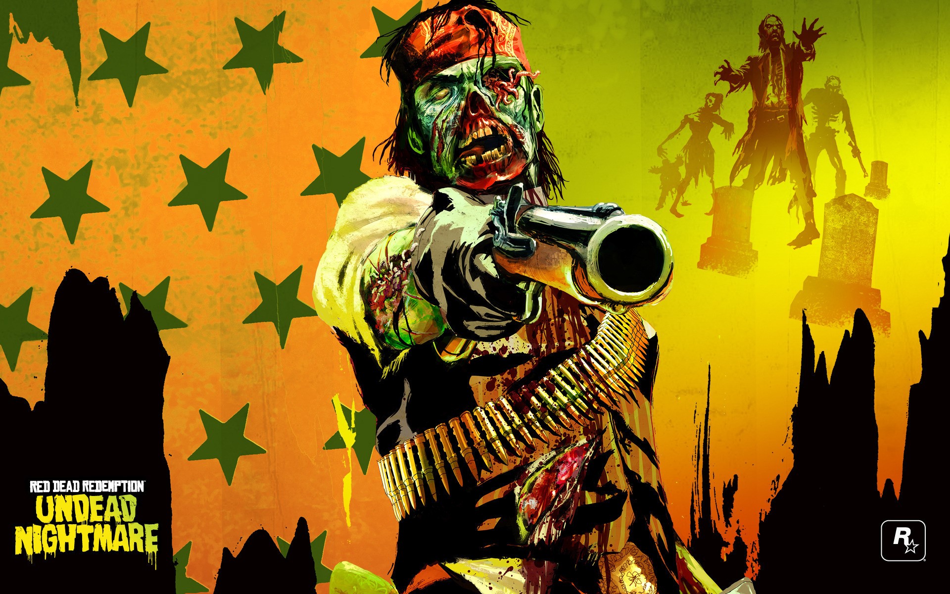 Red Dead Redemption: Undead Nightmare zombie cowboy HD Wallpaper