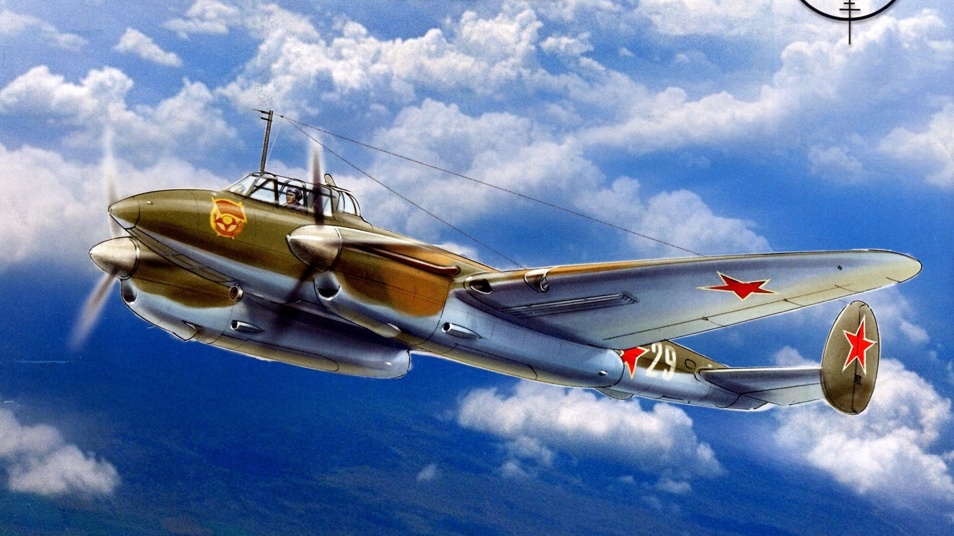 Soviet Ilyushin Il-2 Sturmovik aircraft in flight HD Wallpaper