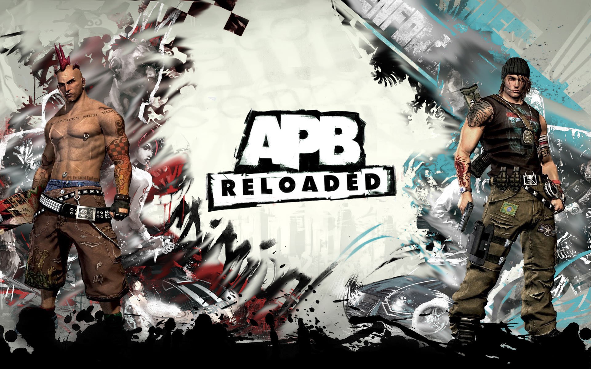 APB Reloaded game art with two characters HD Wallpaper