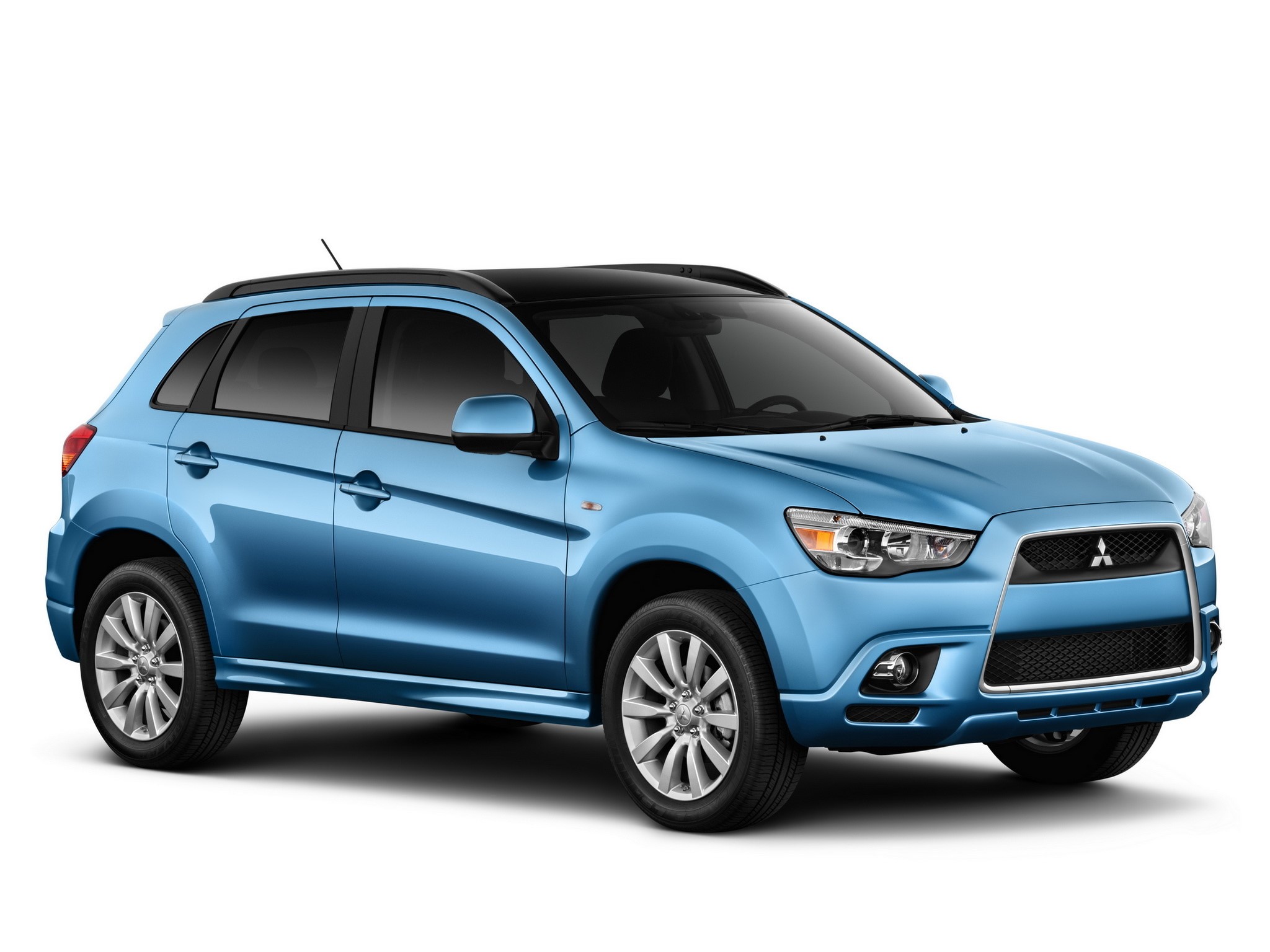 Blue Mitsubishi Outlander Sport HD Wallpaper