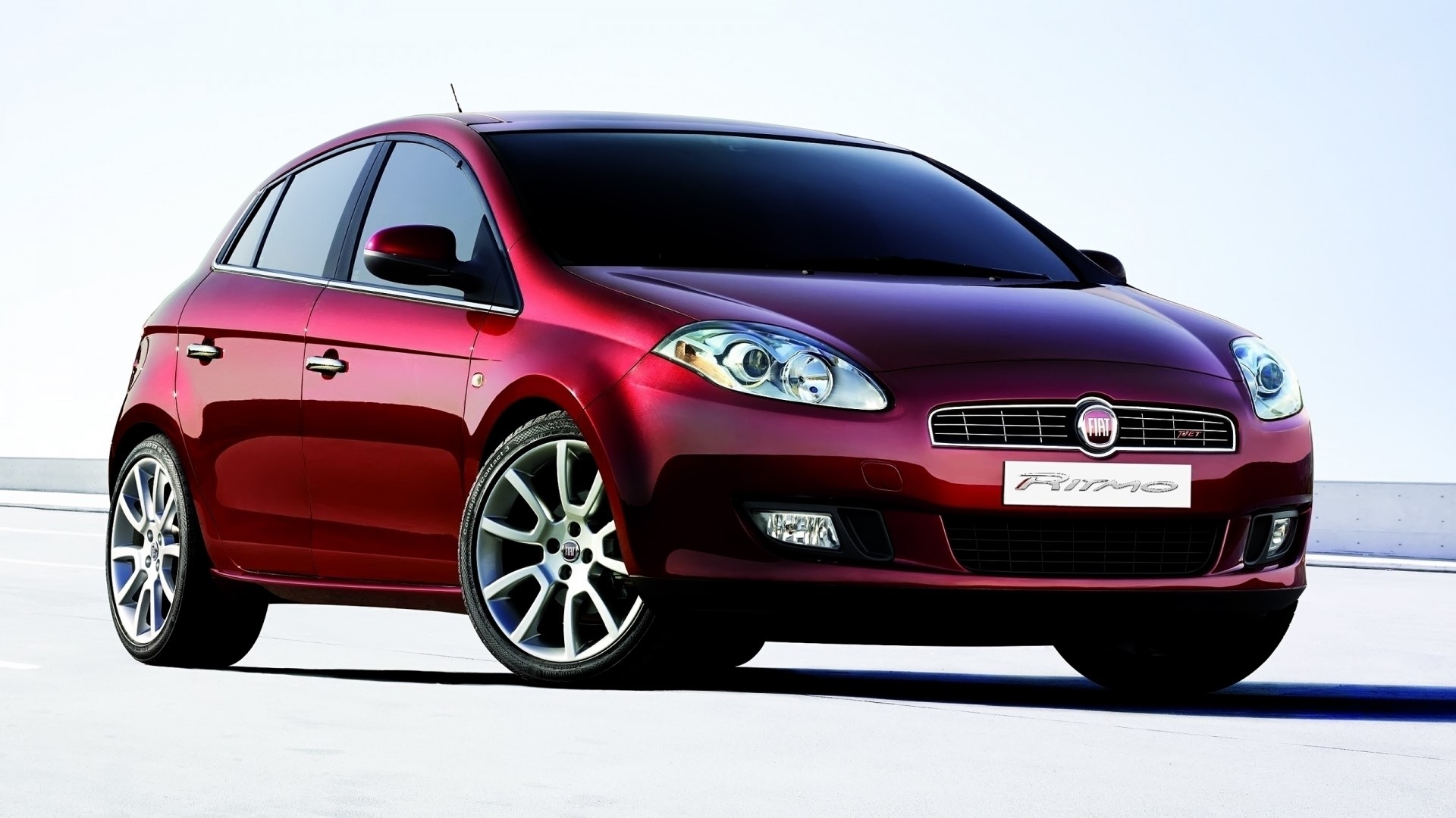 Red Fiat Bravo car HD Wallpaper