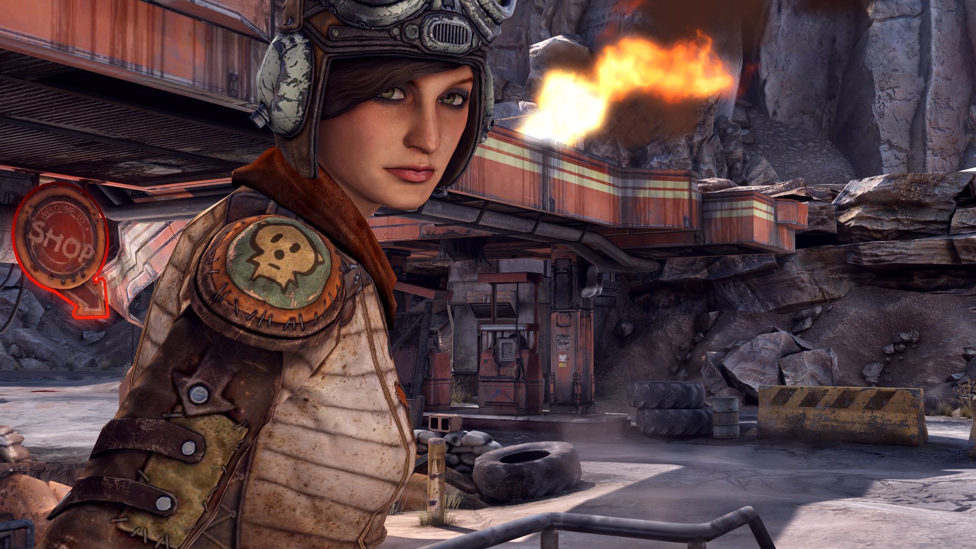 Woman from Rage in wasteland setting HD Wallpaper