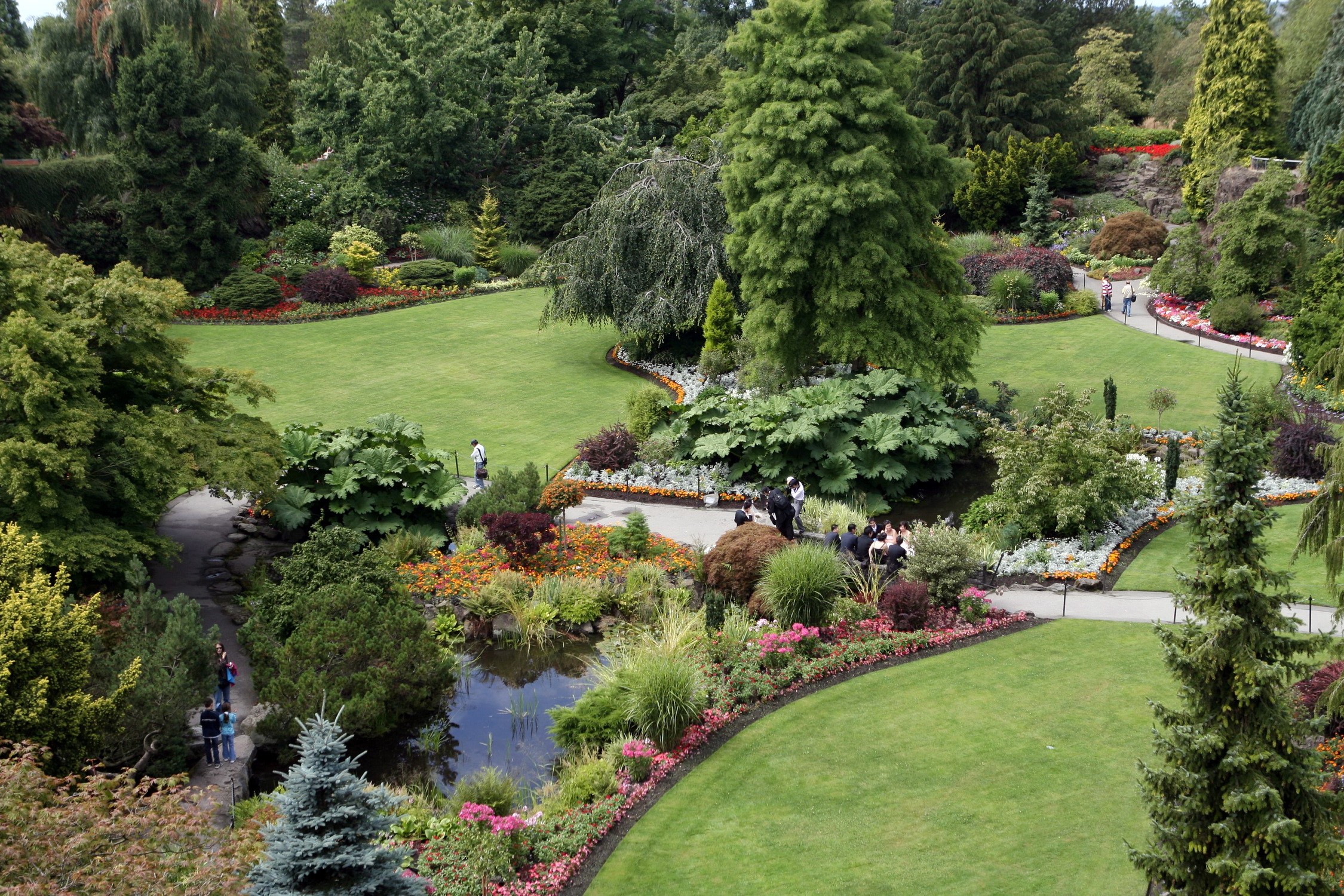 Queen Elizabeth Quarry Garden Vancouver HD Wallpaper
