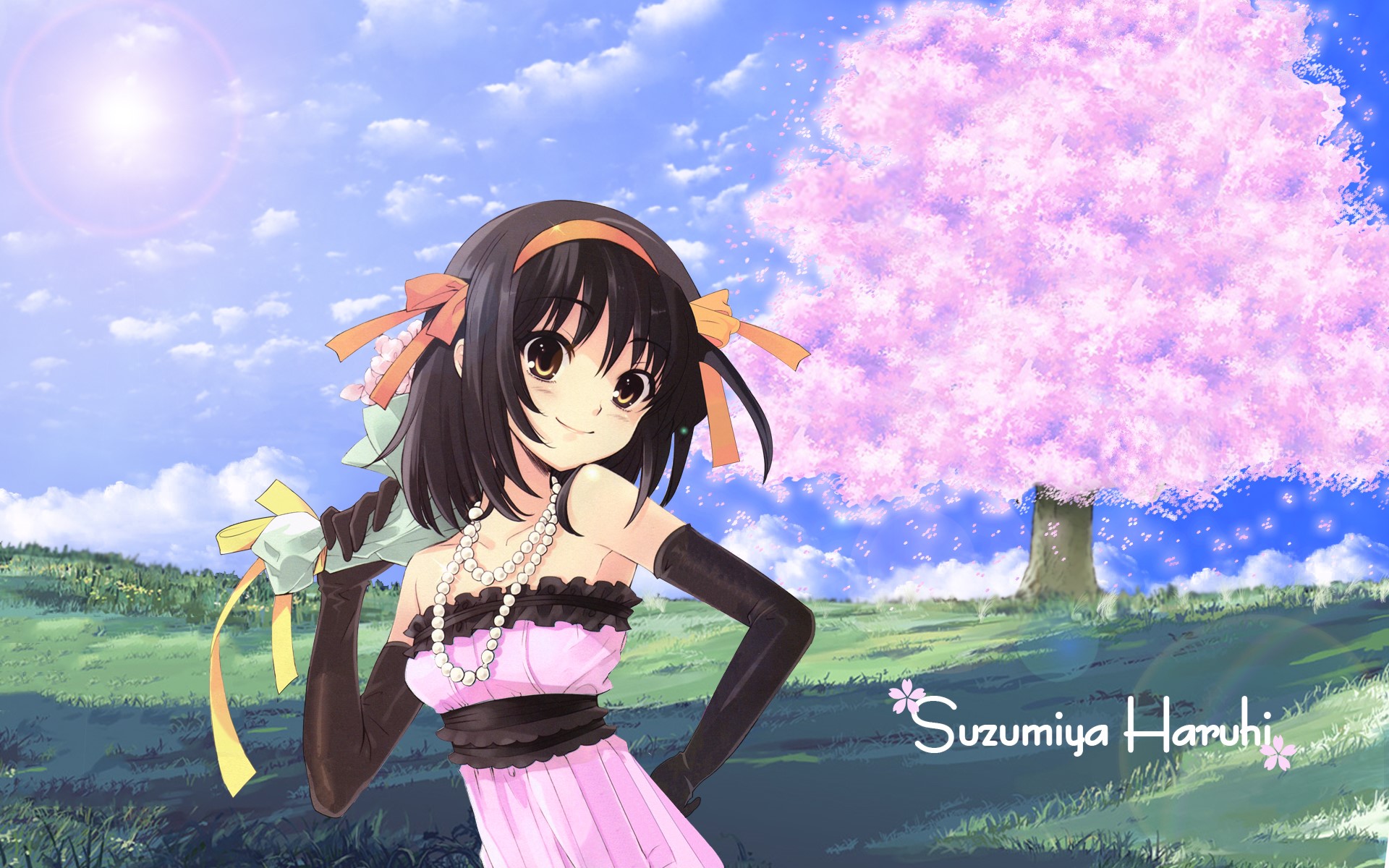 Suzumiya Haruhi from The Melancholy of Haruhi Suzumiya HD Wallpaper