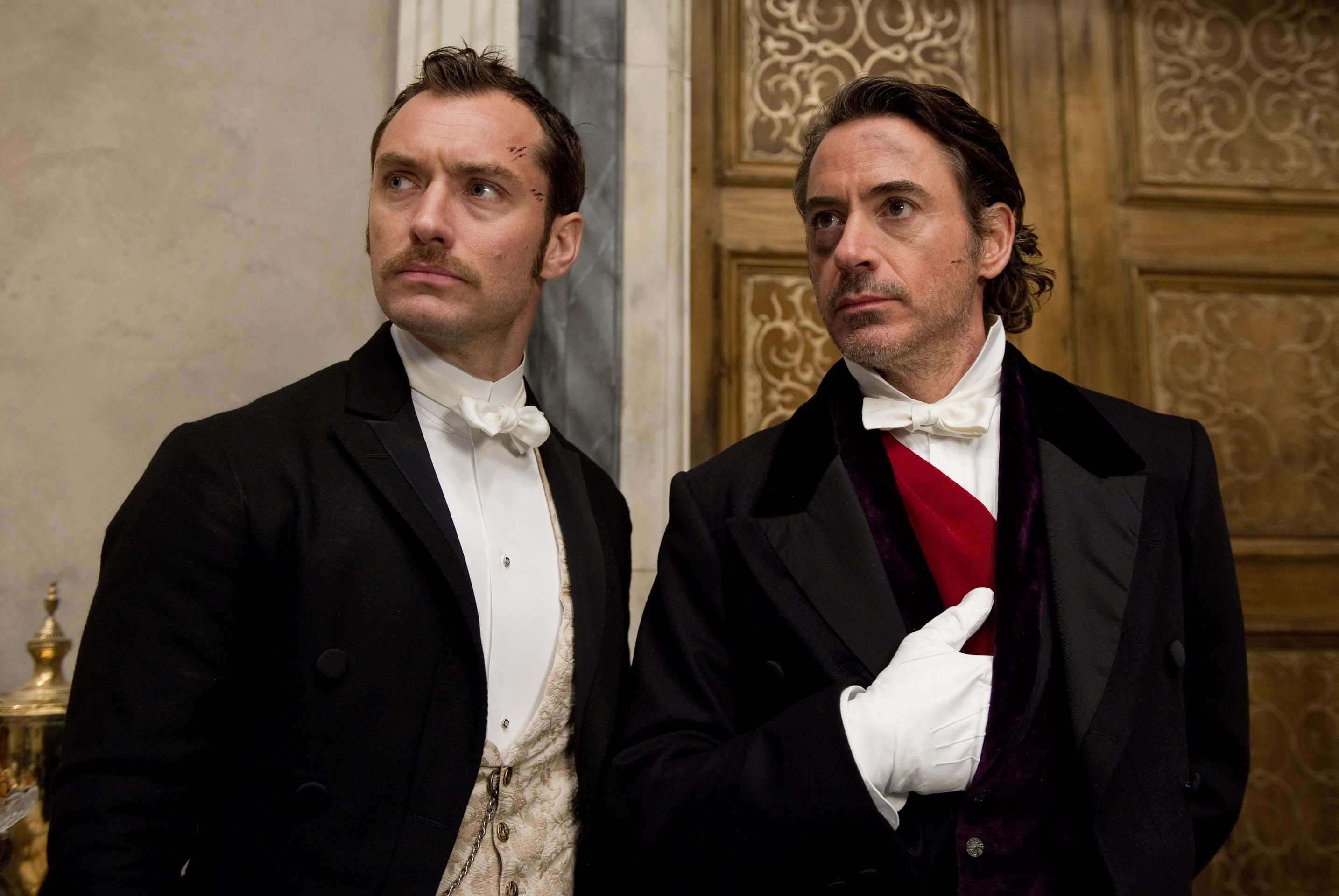 Sherlock Holmes and Dr. Watson HD Wallpaper