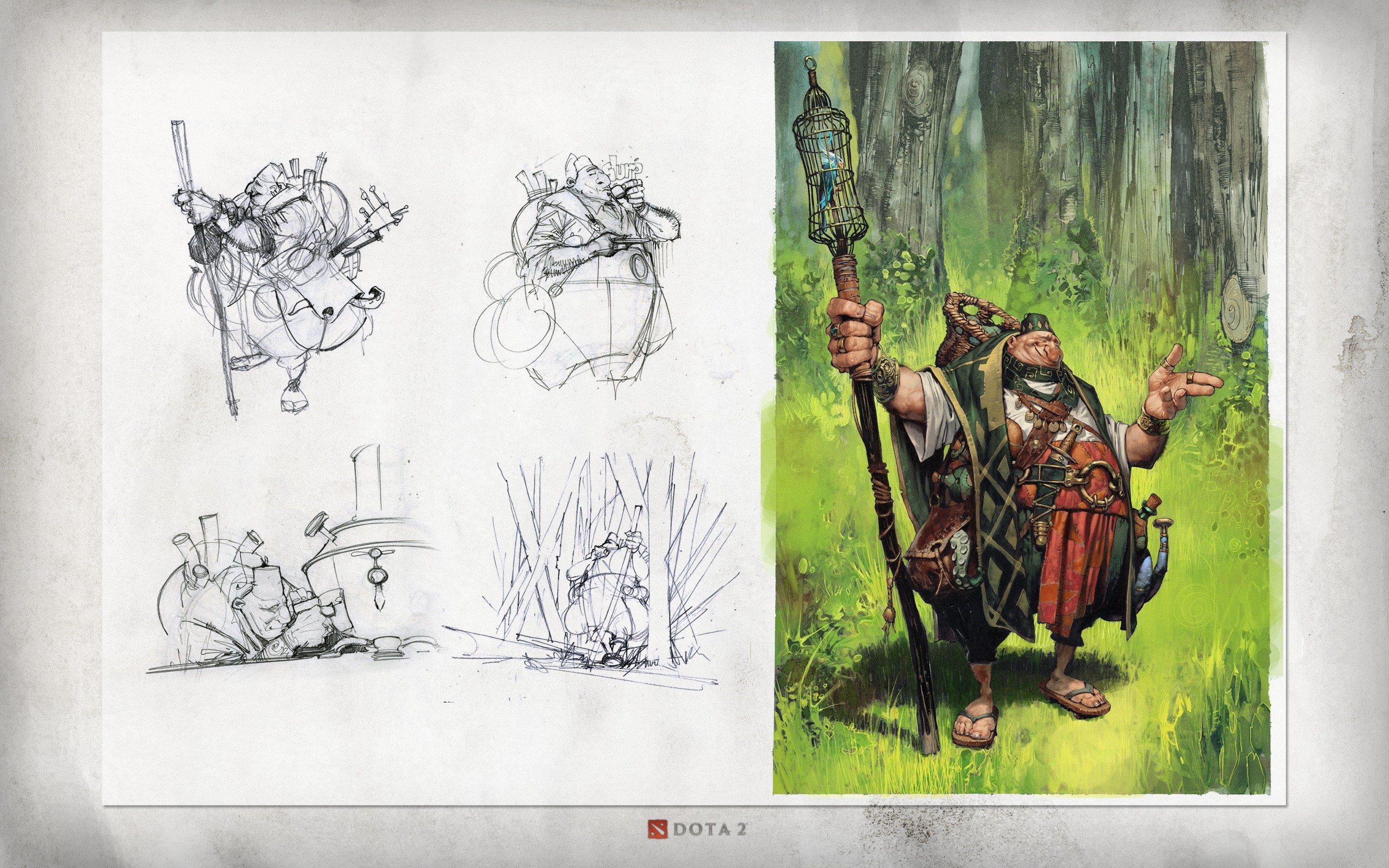 Dota 2 character concept art and illustration HD Wallpaper
