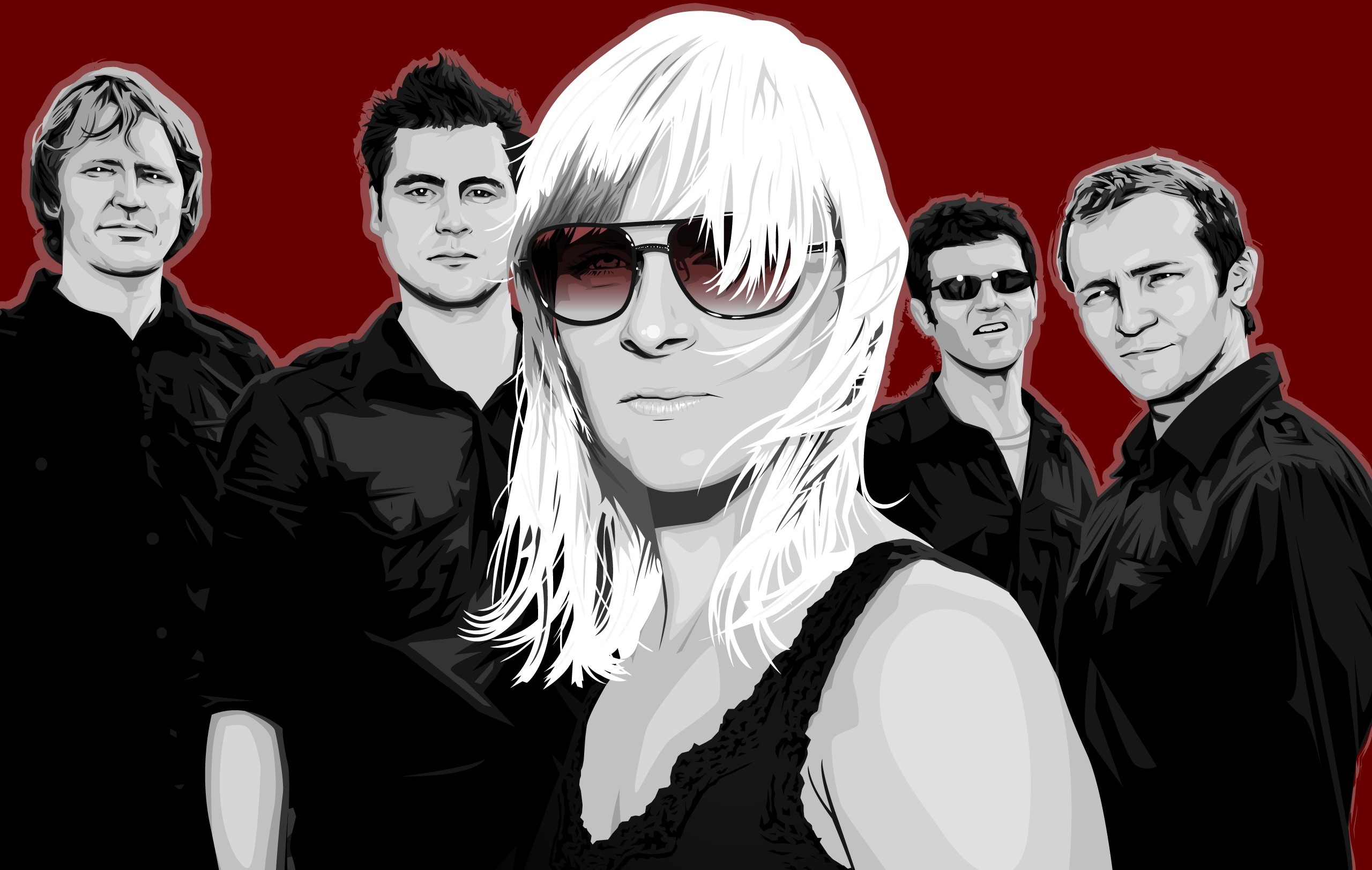 Band members posing for a portrait HD Wallpaper
