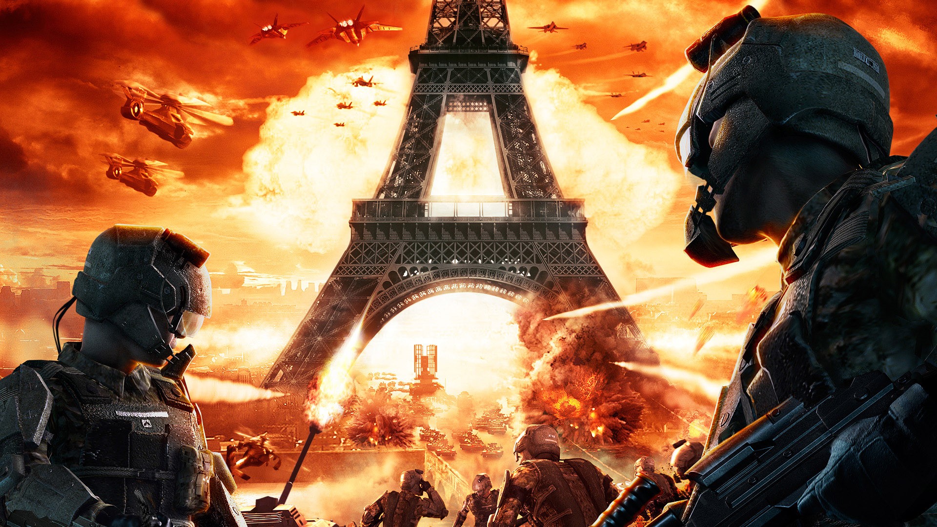 Tom Clancy's H.A.W.X. 2: Paris Invasion HD Wallpaper
