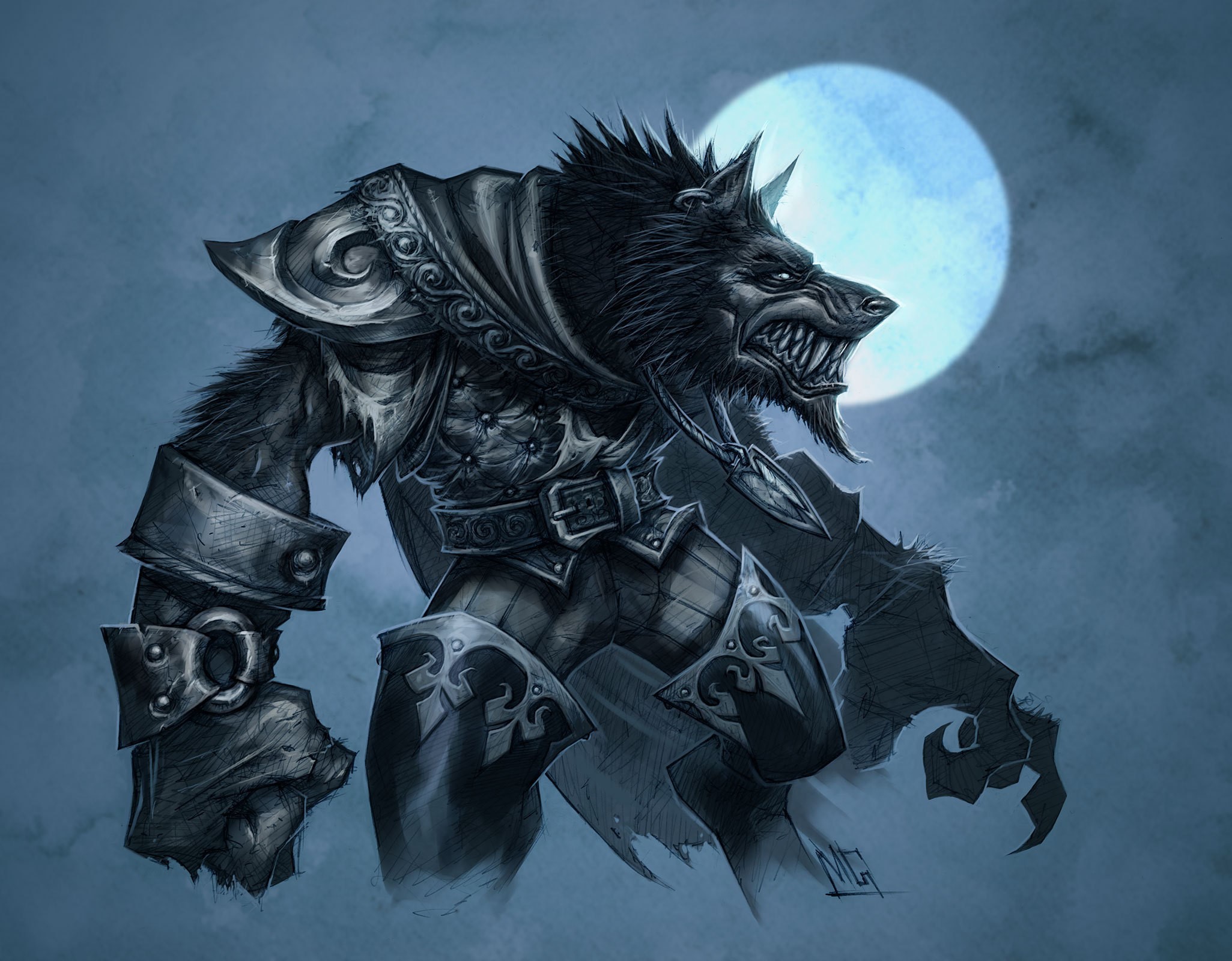Werewolf Warrior from World of WarCraft HD Wallpaper