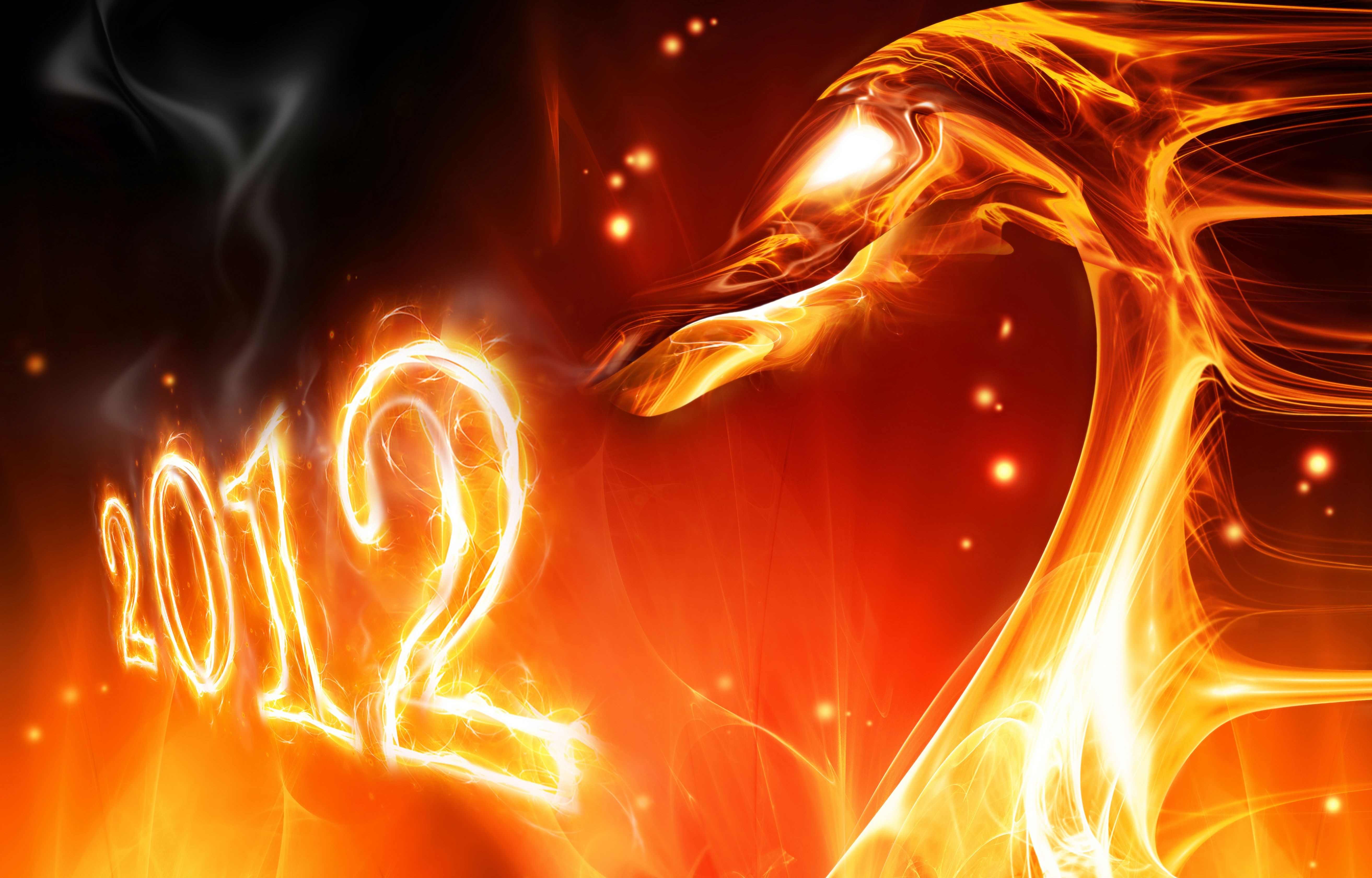 2012 Fire Dragon HD Wallpaper