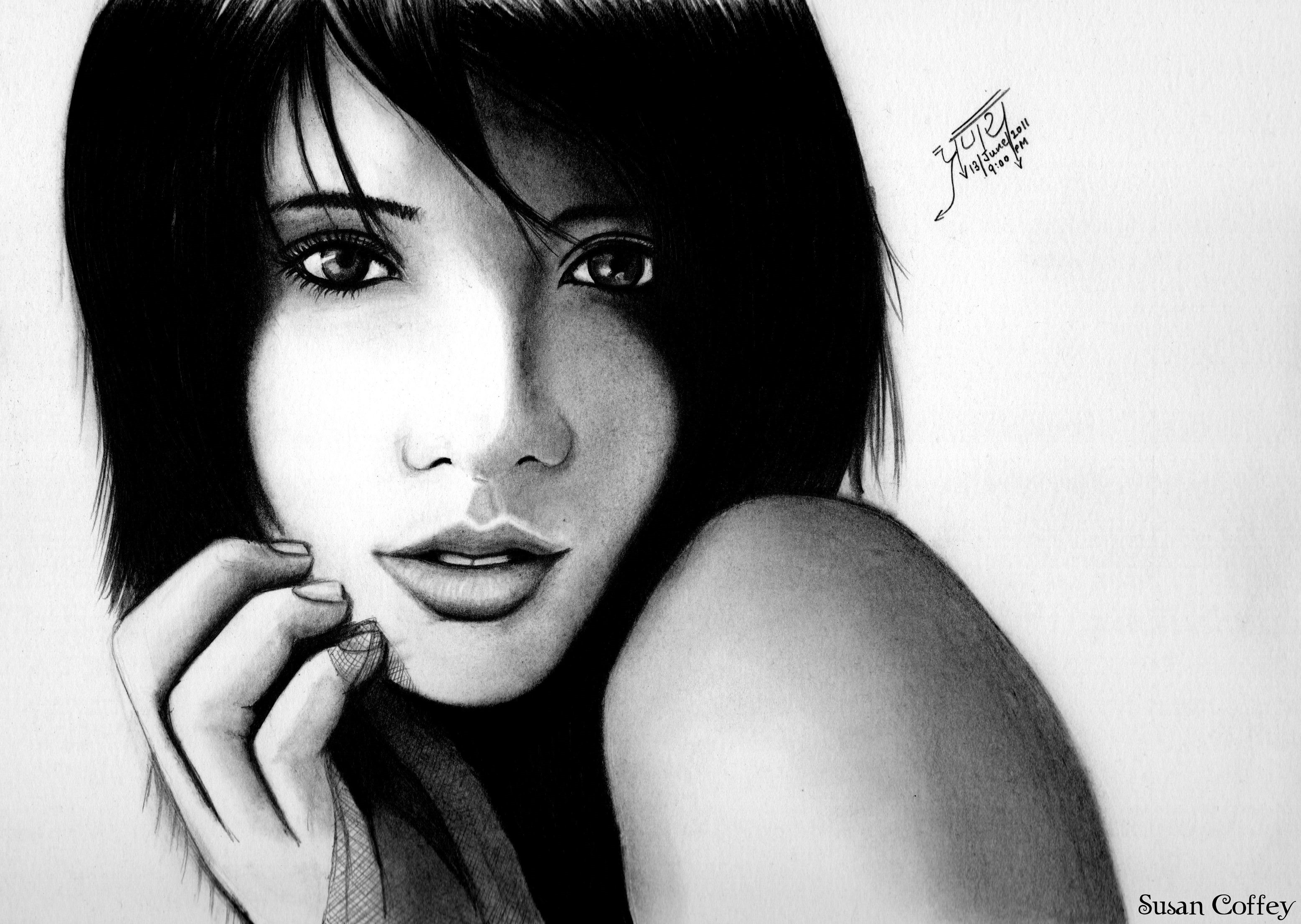 Portrait of Susan Coffey by Artist HD Wallpaper