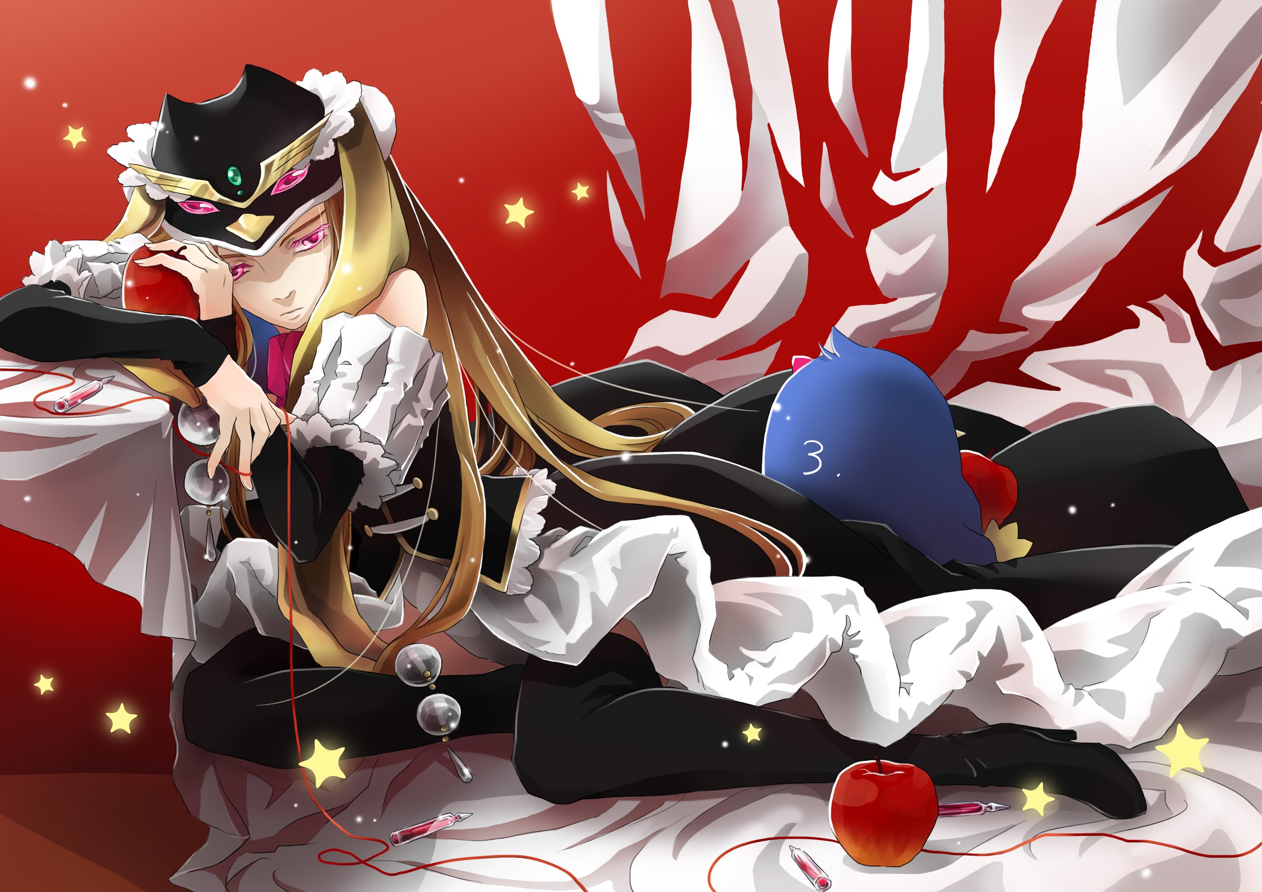 Mawaru Penguin Drum: Ringo Oginome and Pen-chan HD Wallpaper