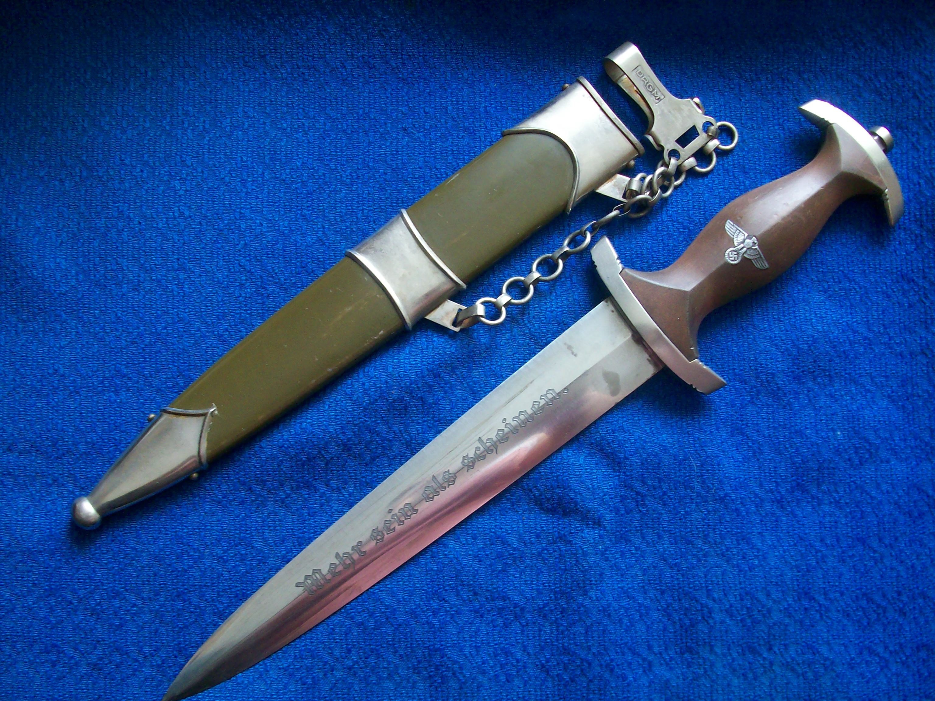 German SS Dagger with Scabbard HD Wallpaper