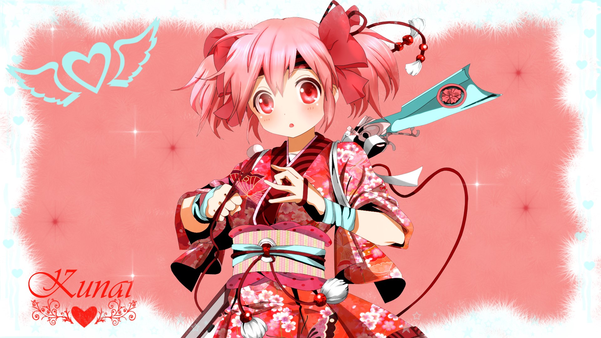 Madoka Kaname from Mahou Shoujo Madoka Magica HD Wallpaper