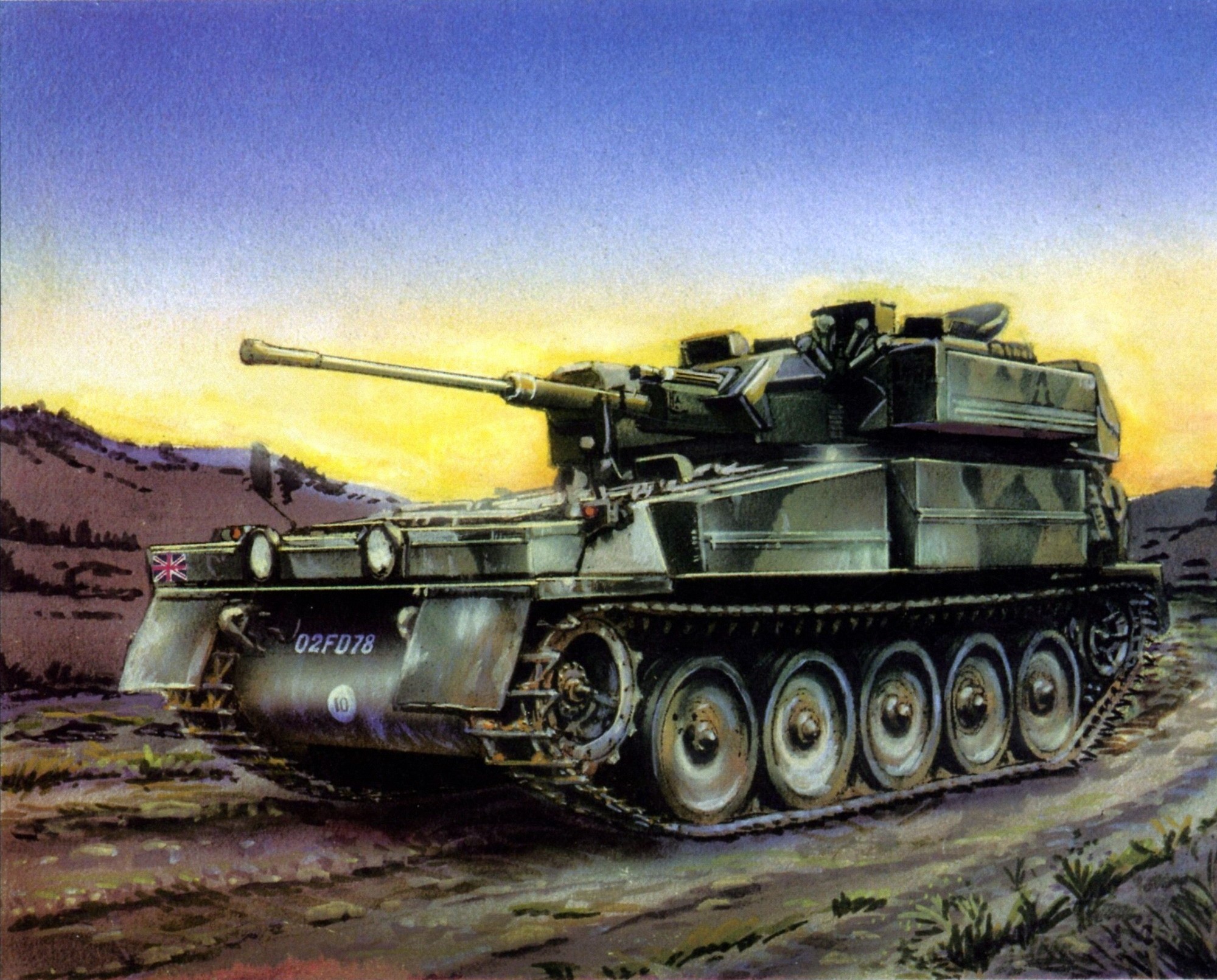 British FV433 Abbot Self-Propelled Gun HD Wallpaper