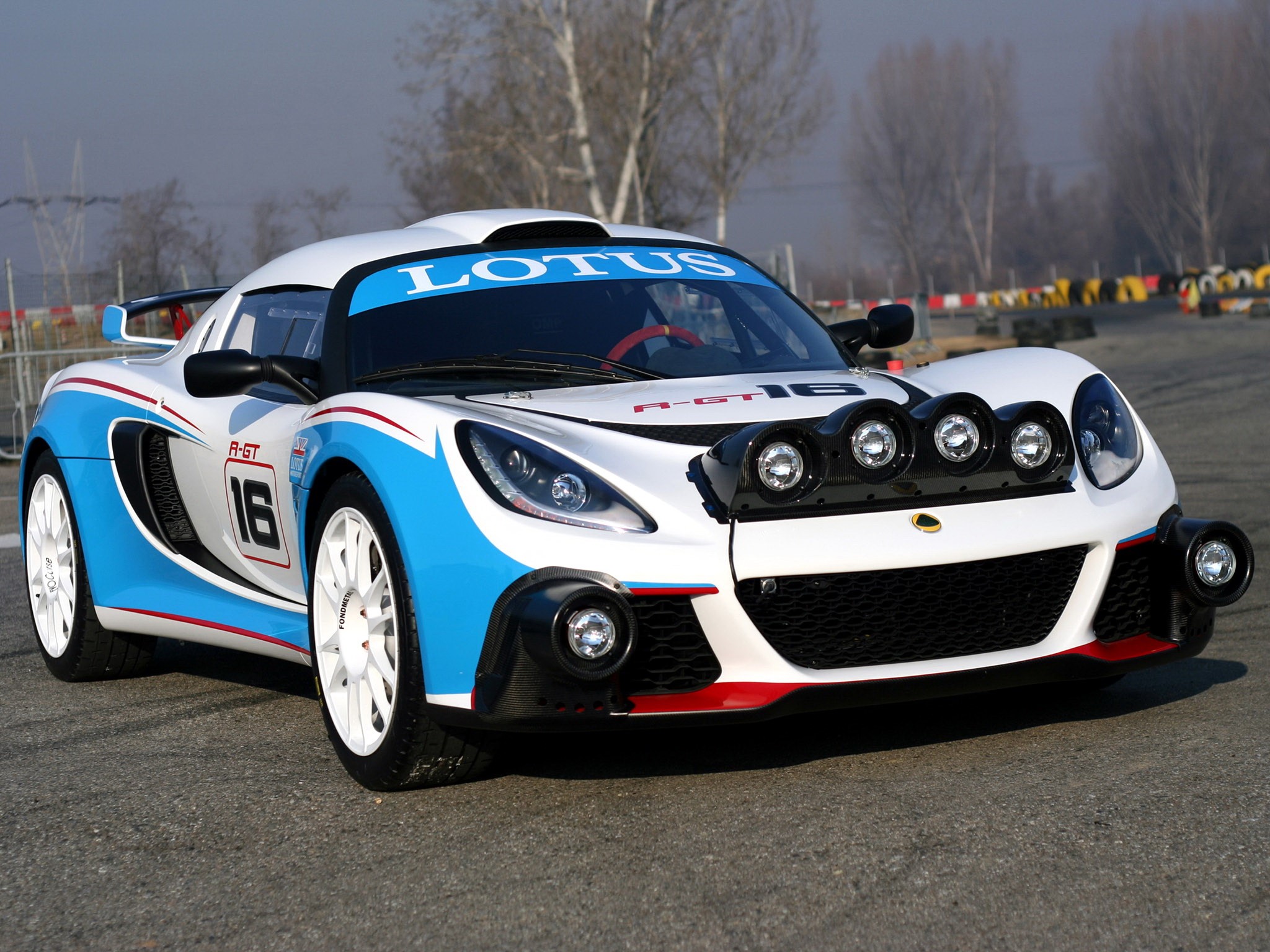 Lotus R-GT rally car with racing decals HD Wallpaper