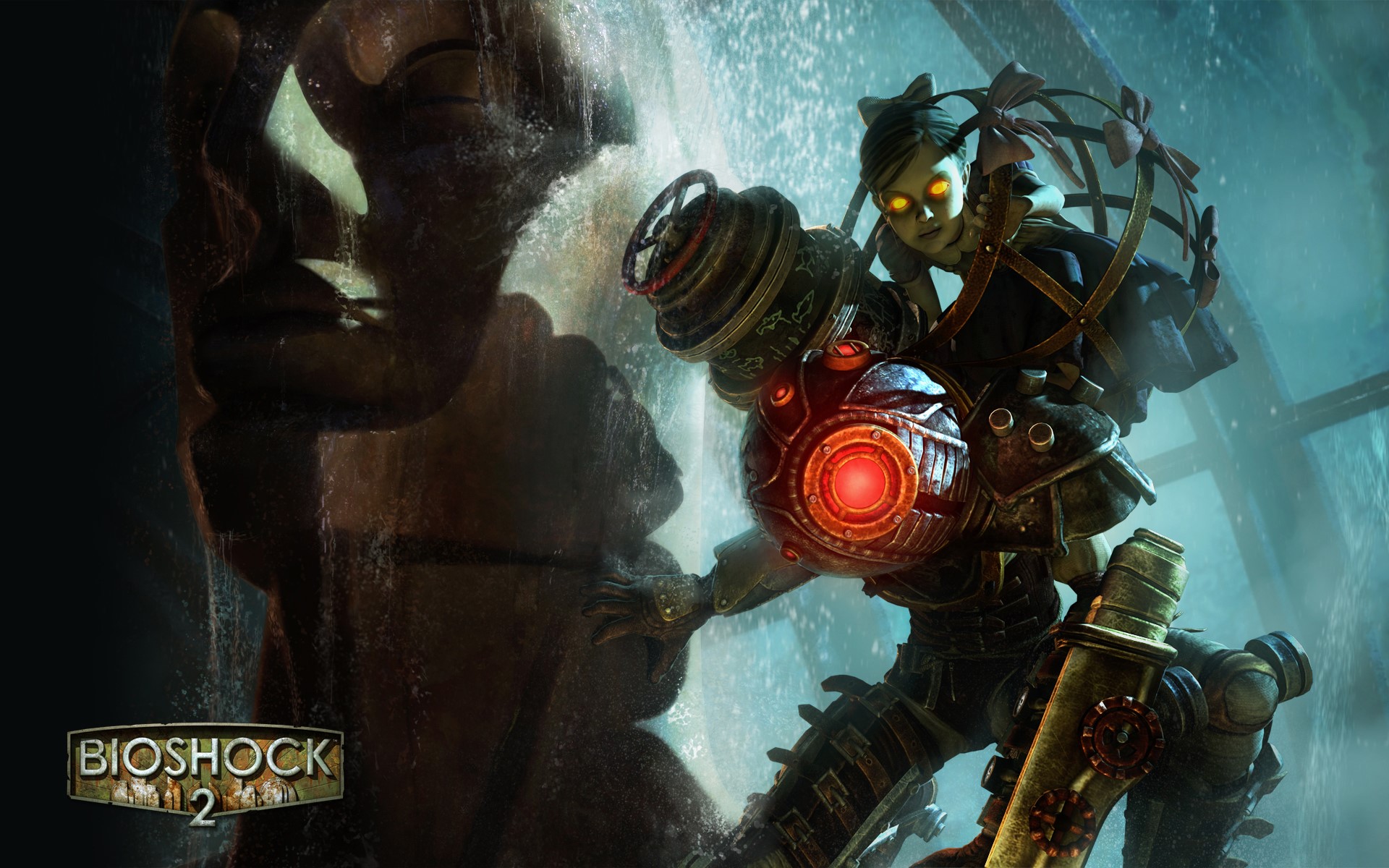 Big Daddy and Little Sister from BioShock 2 HD Wallpaper