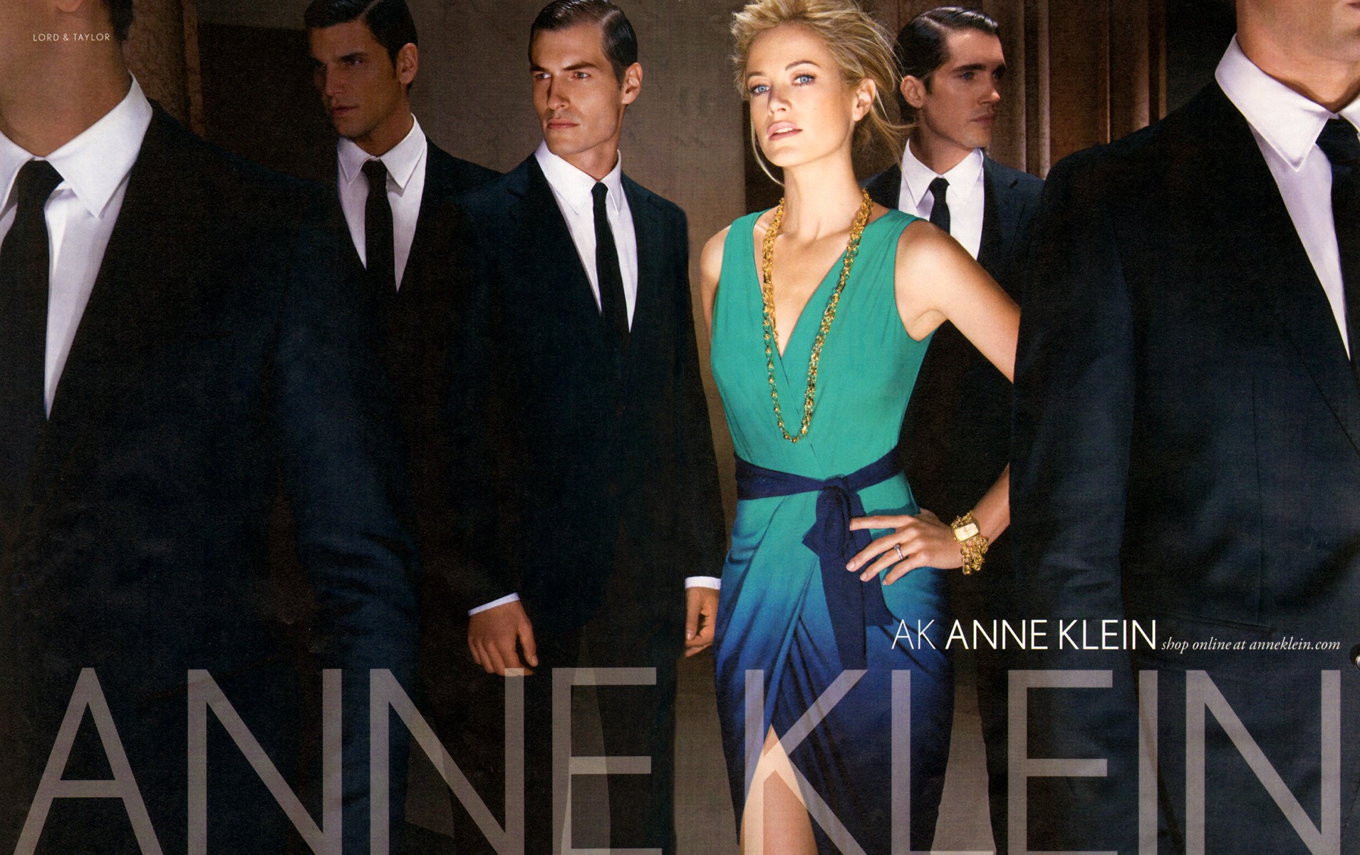 Anne Klein fashion ad with models HD Wallpaper