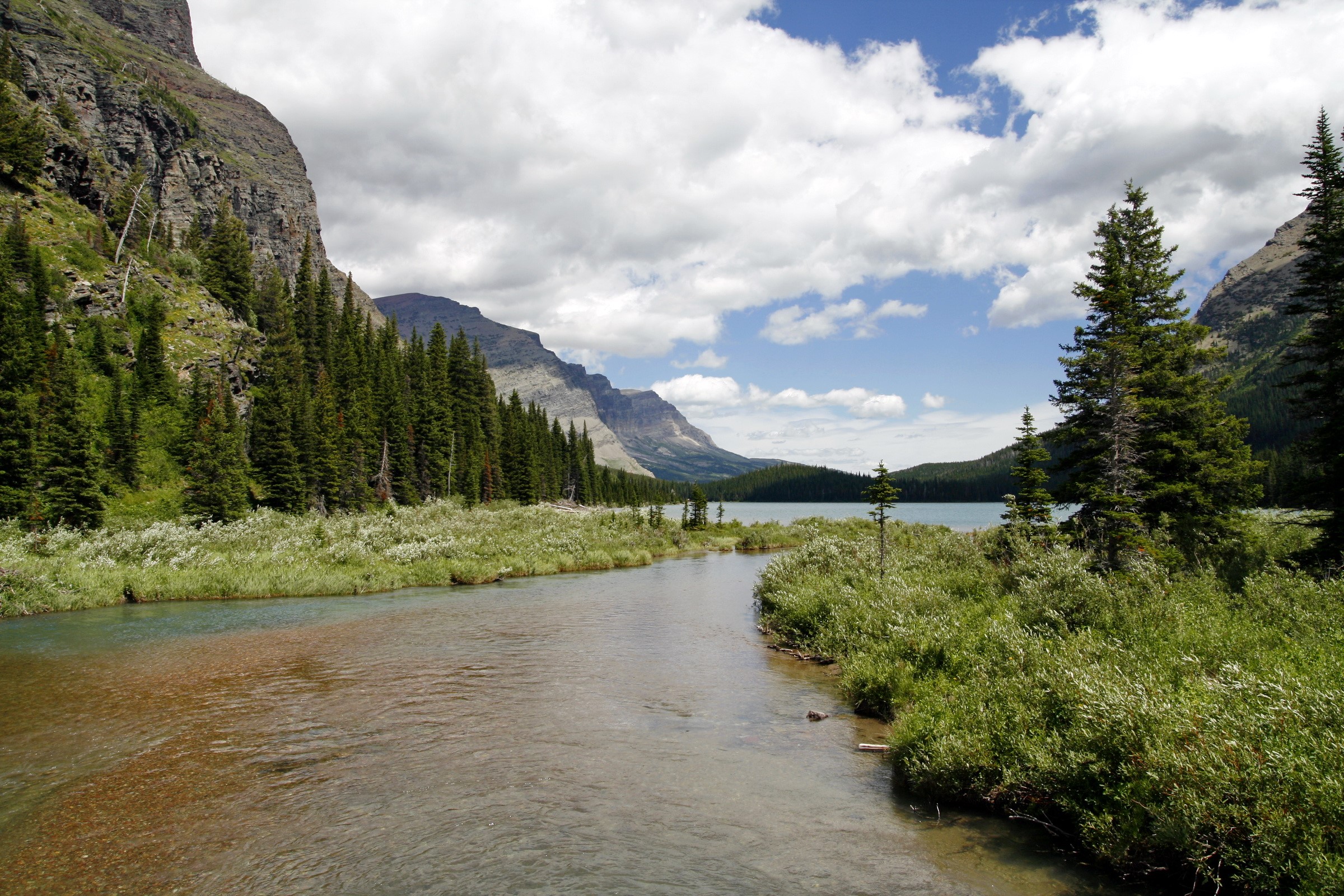 Josephine Lake, Glacier National Park, Montana HD Wallpaper