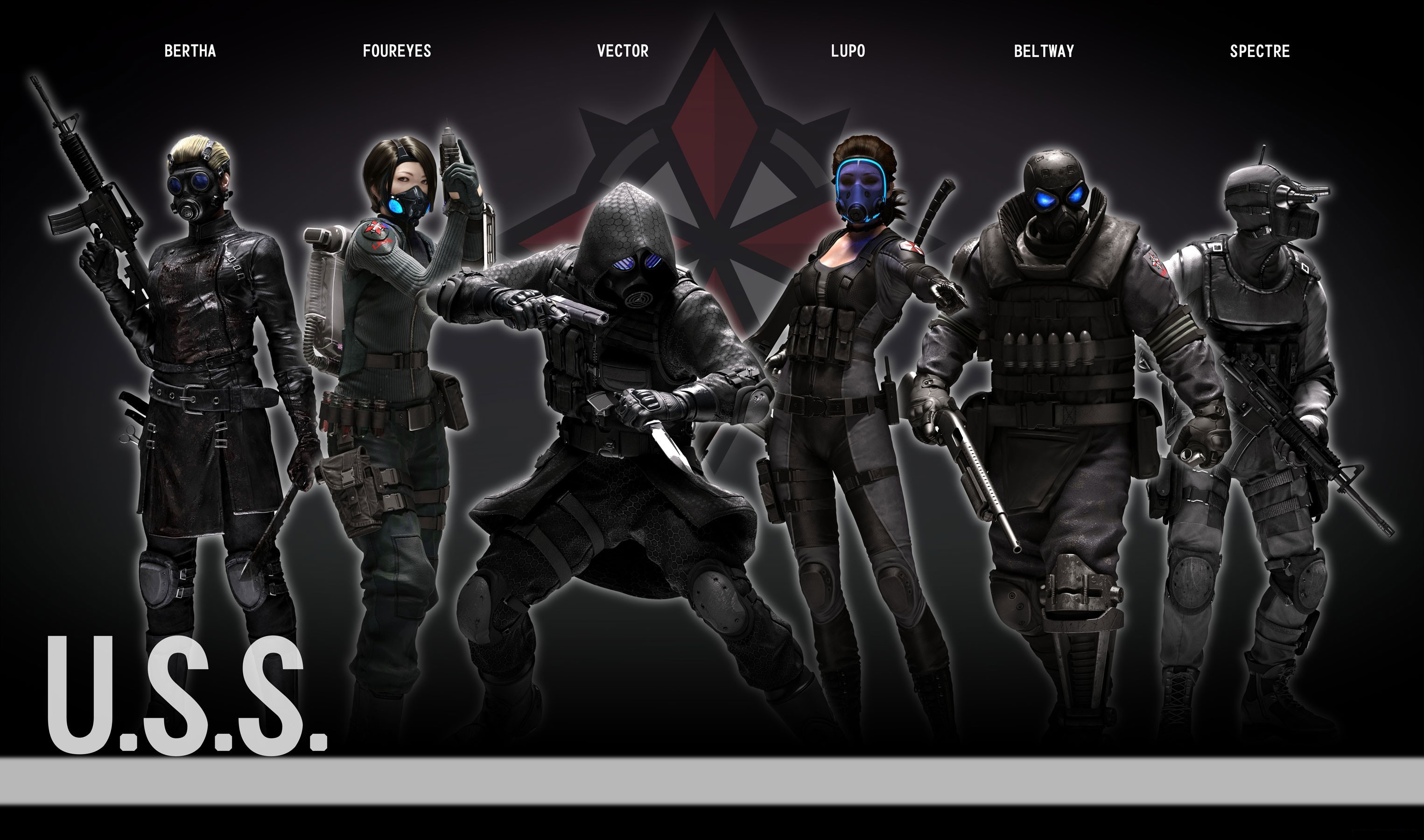 U.S.S. characters from Resident Evil HD Wallpaper