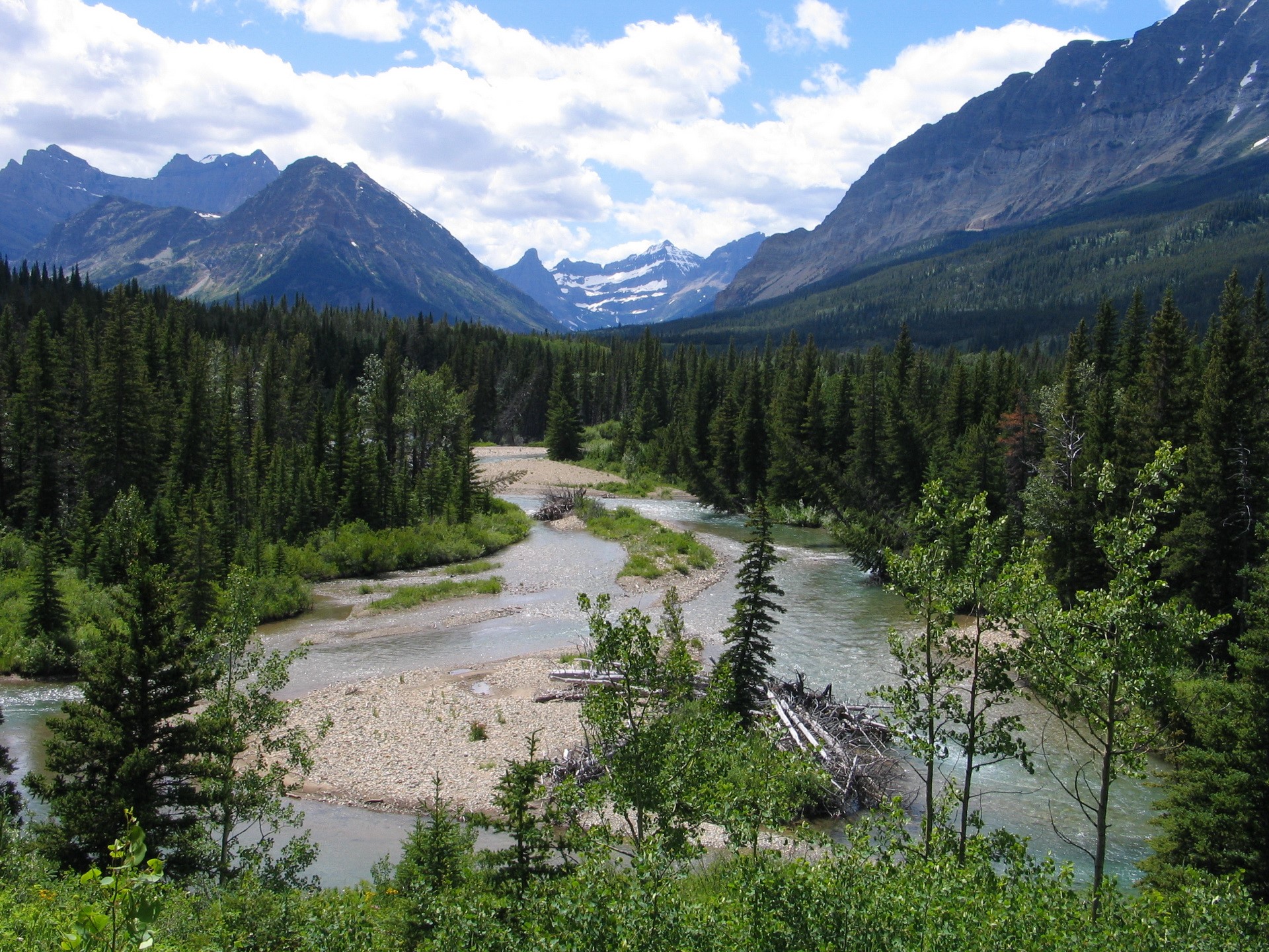 Belly River in Glacier National Park, Montana HD Wallpaper