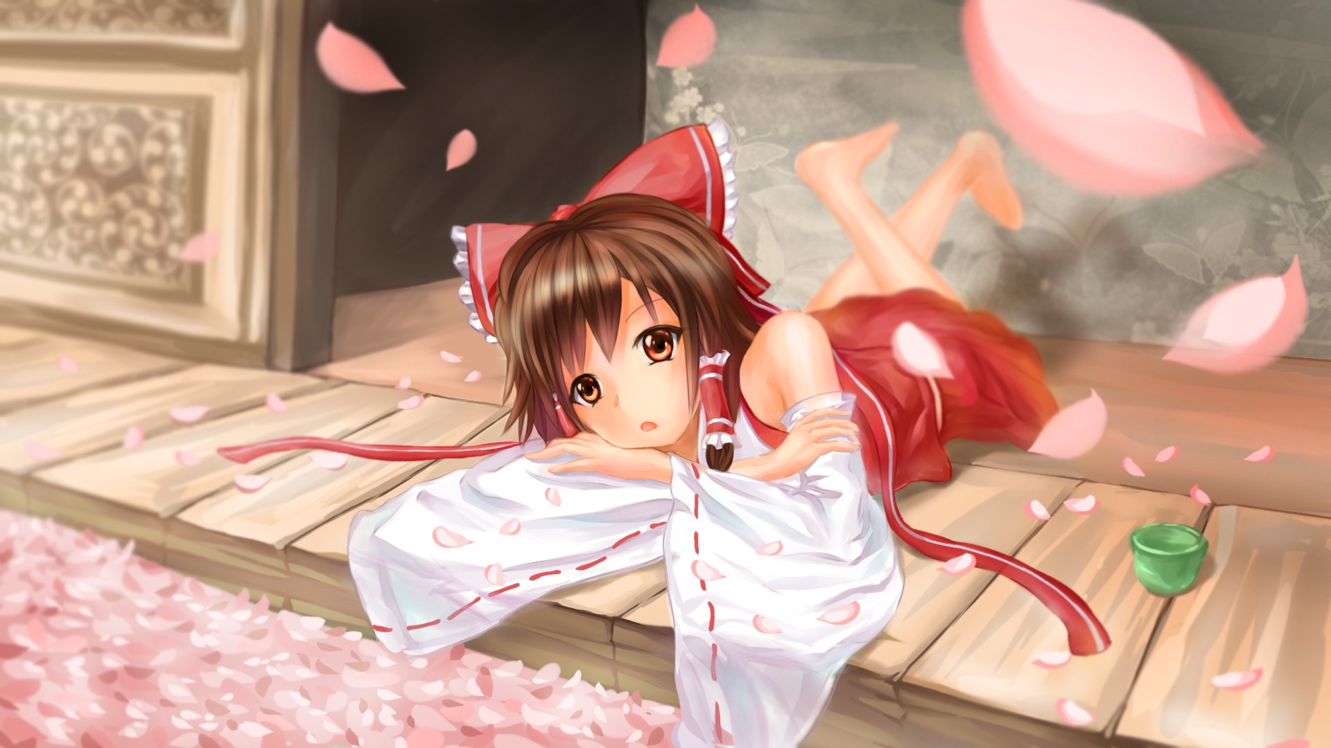 Reimu Hakurei from Touhou Project HD Wallpaper