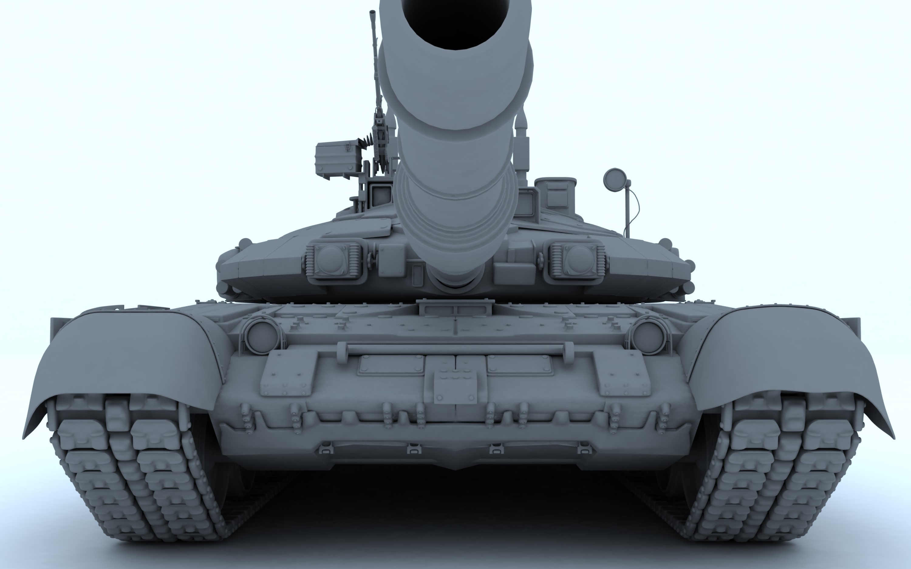 Front view of a grey tank HD Wallpaper