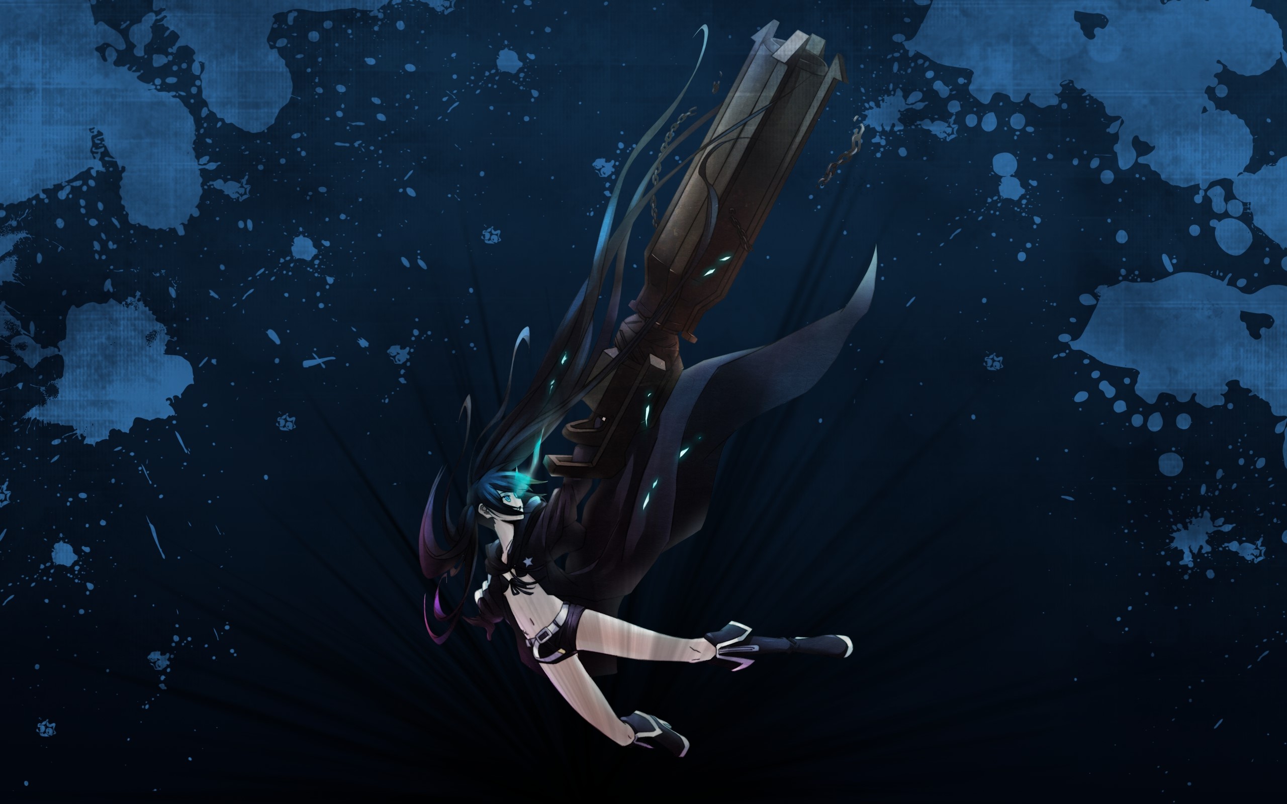 Black Rock Shooter with large cannon HD Wallpaper