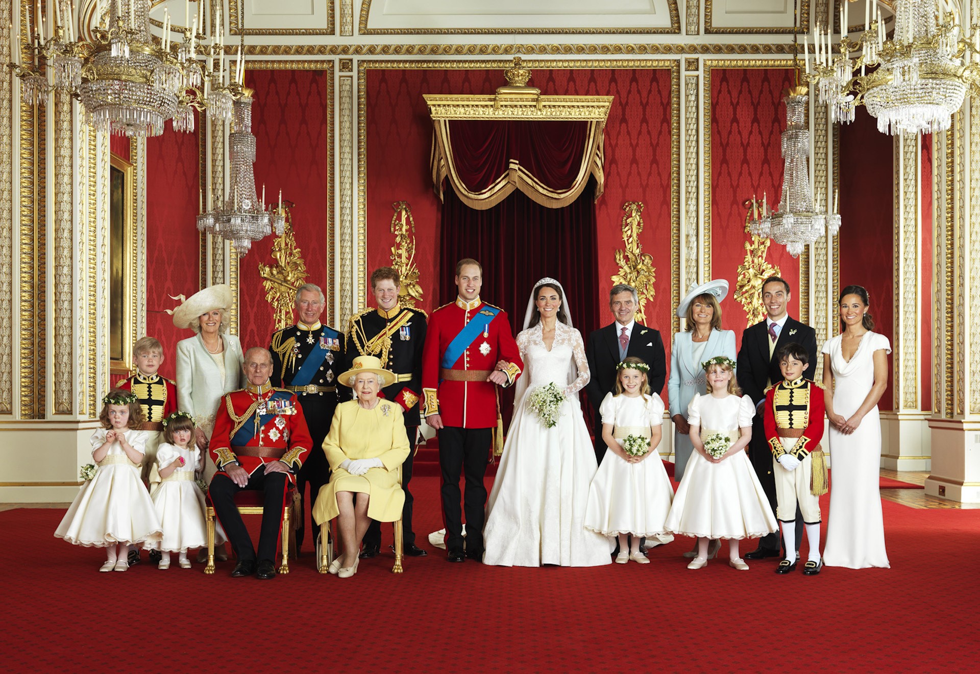 Royal Family Wedding Portrait HD Wallpaper