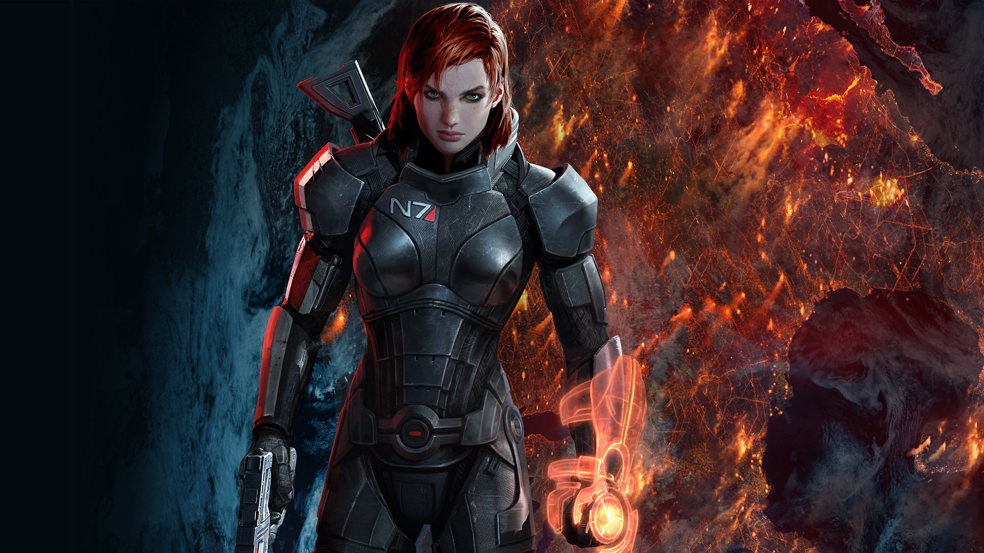 Female Commander Shepard from Mass Effect 3 HD Wallpaper
