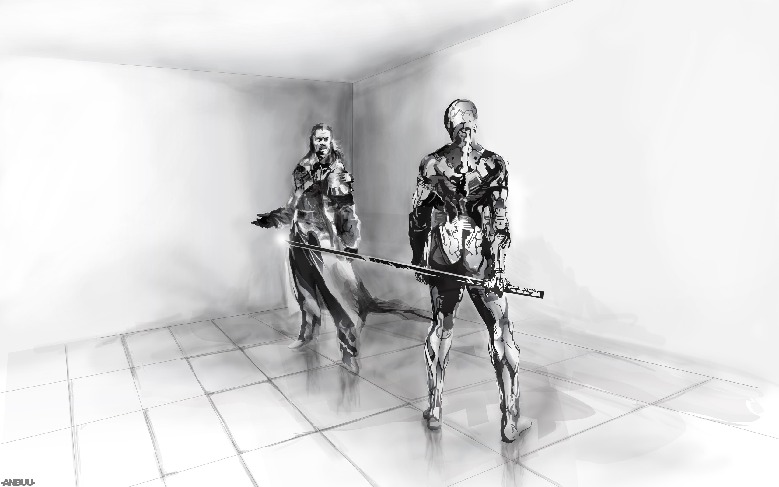 Raiden and Solidus Snake from Metal Gear HD Wallpaper