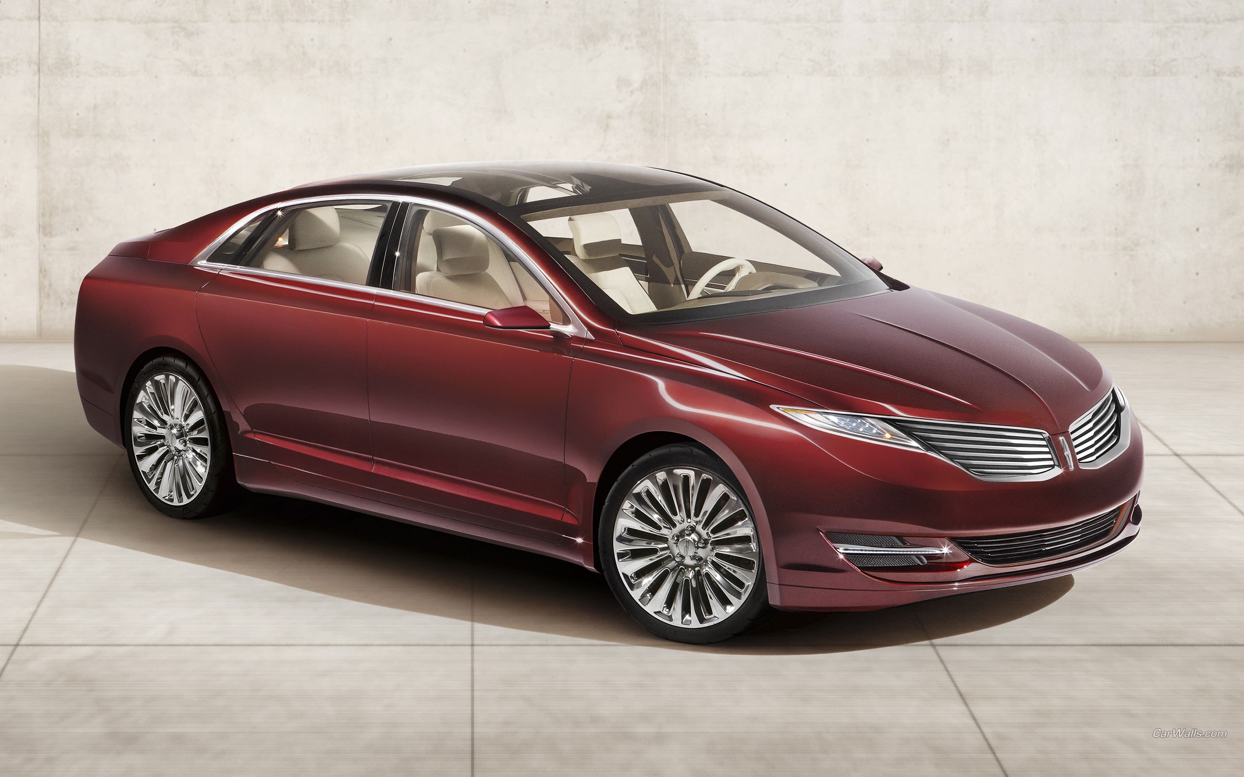 Red Lincoln Continental Concept Car HD Wallpaper